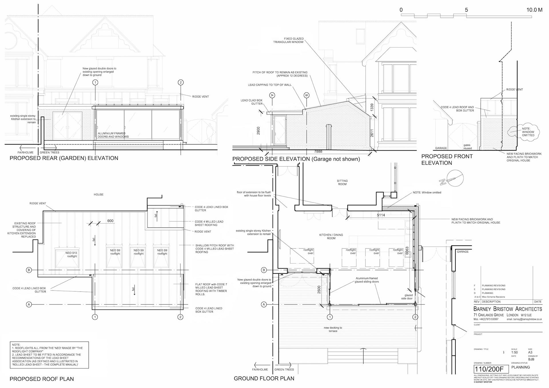 Plans Sections and Elevations A3 1:50 AutoCAD
