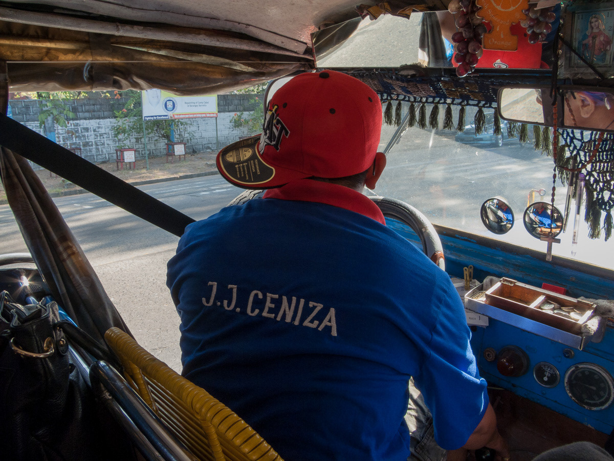 Jeepney driver in Olongapo, Philippines, 2013