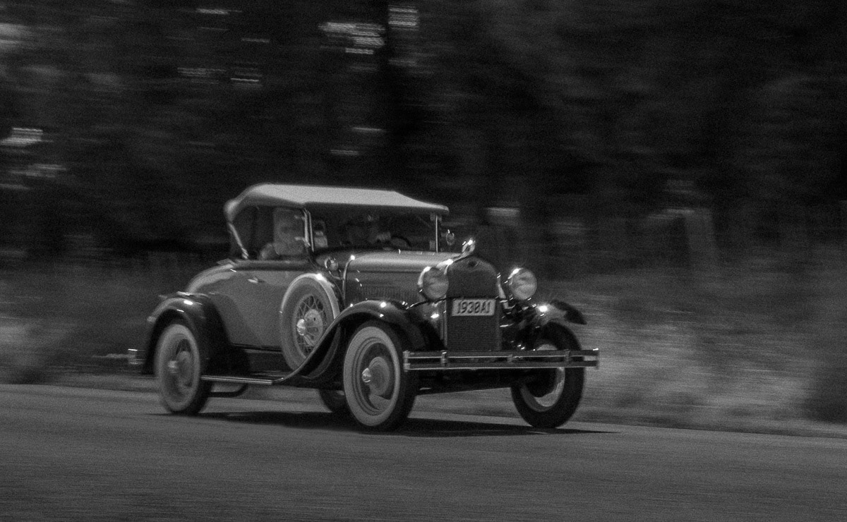 Model A Ford near Lake Ferry, 2020