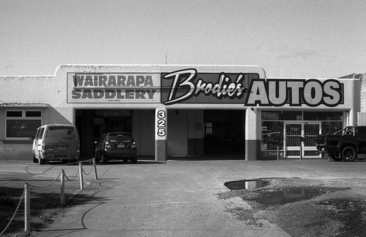 Wairarapa Saddlery and Bradies Autos in Queen Street, Masterton, 2016