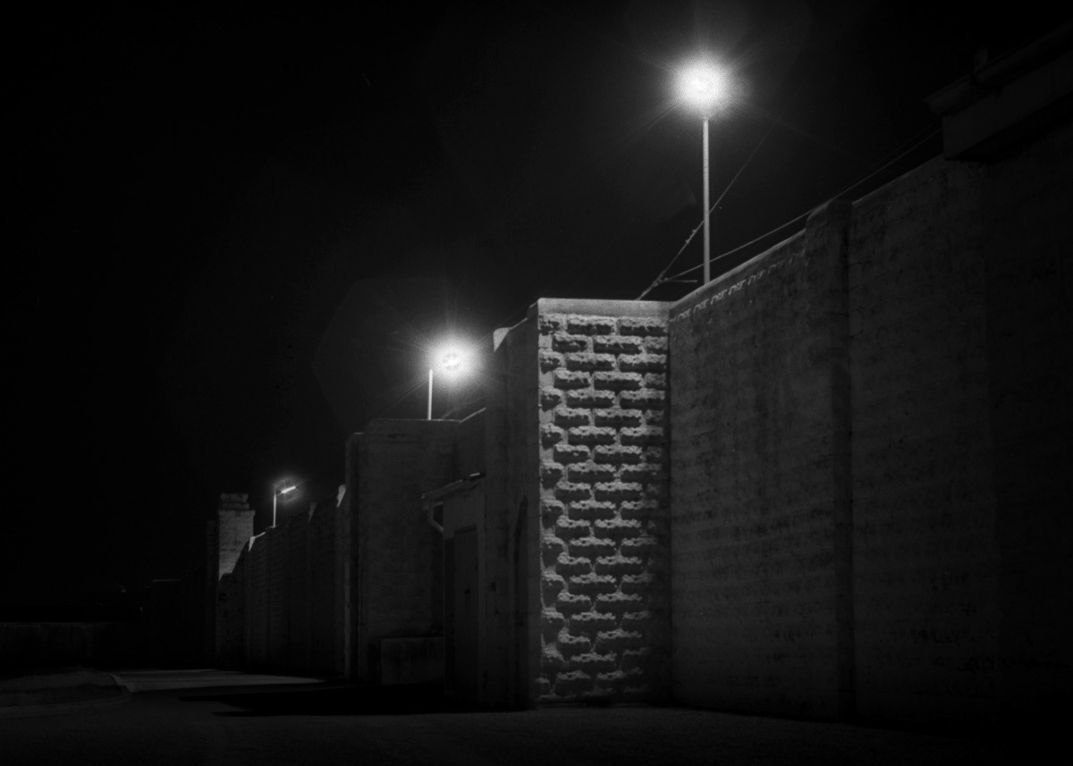 Invercargill prison, lights at night