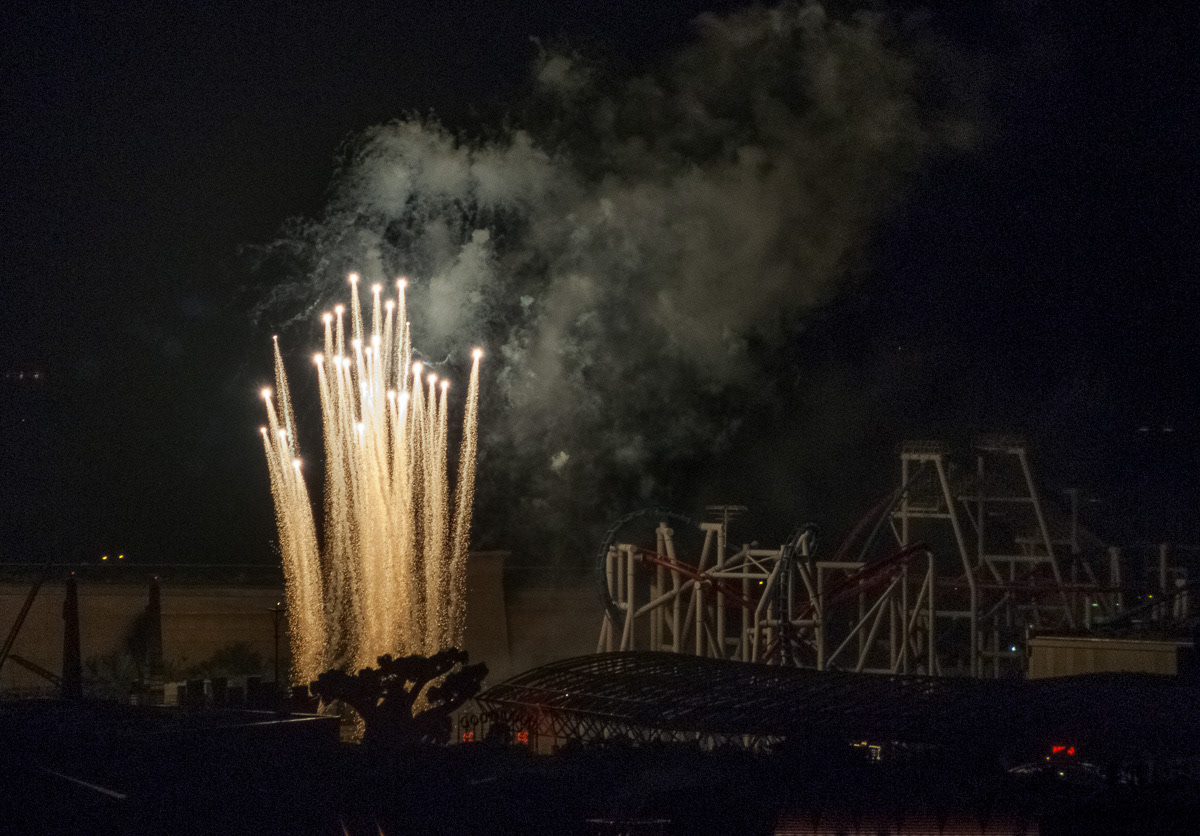 Fireworks display on Sentosa Island, Singapore, 2013