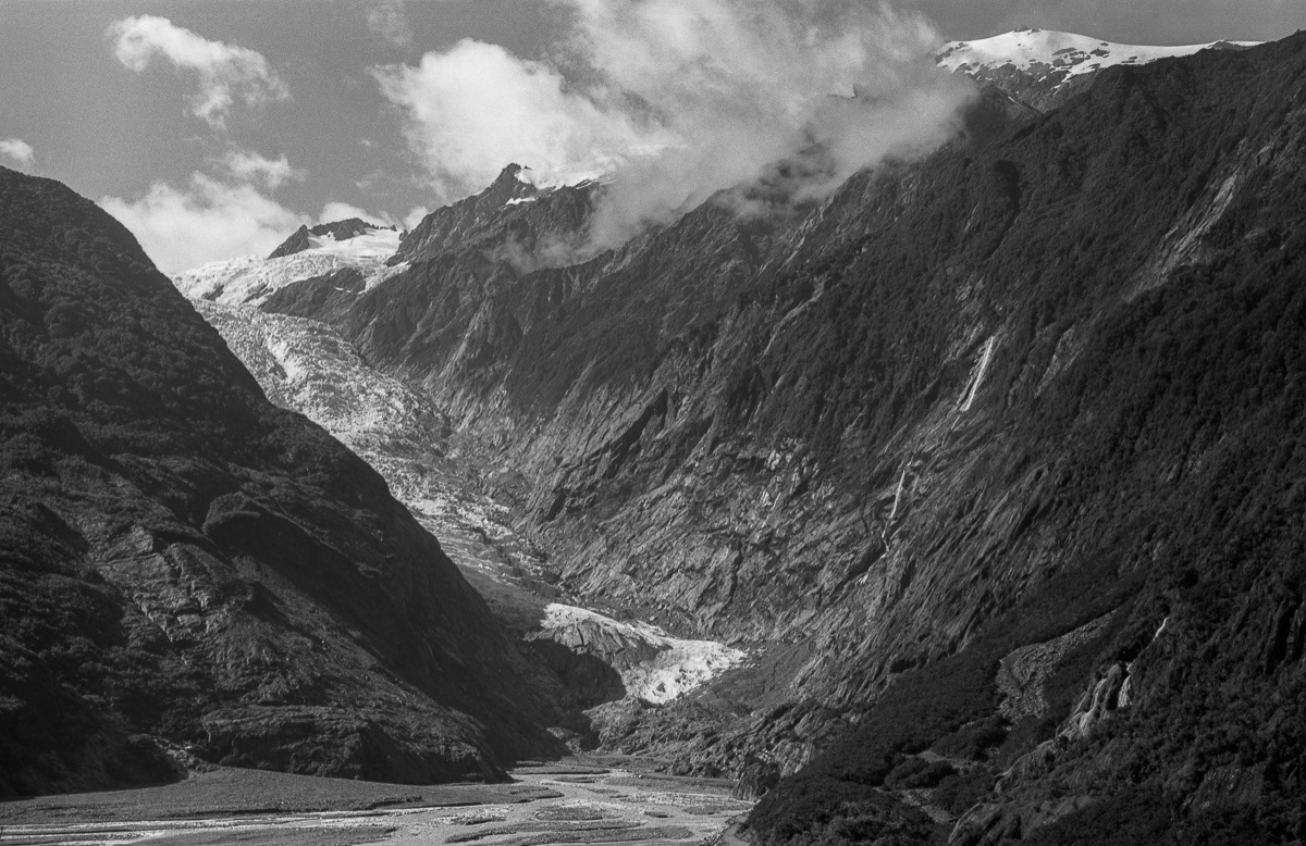 Franz Joseph Glacier as it was in 1971, Westland