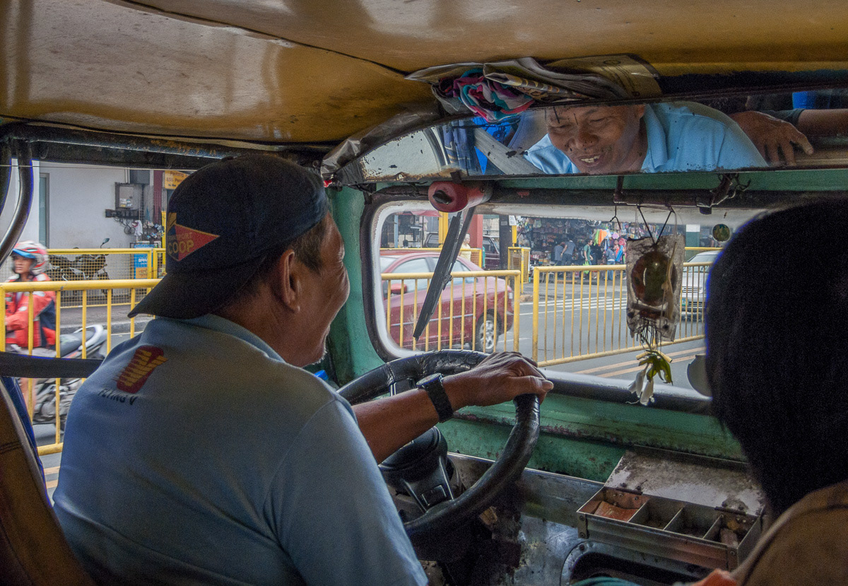 Driver of a jeepney in Marikina, Philippines, 2013