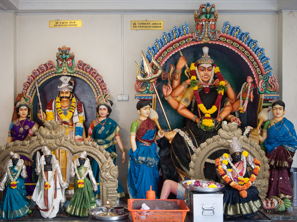 Interior of the Sri Mariamman Hindu Temple, Singapore, 2013