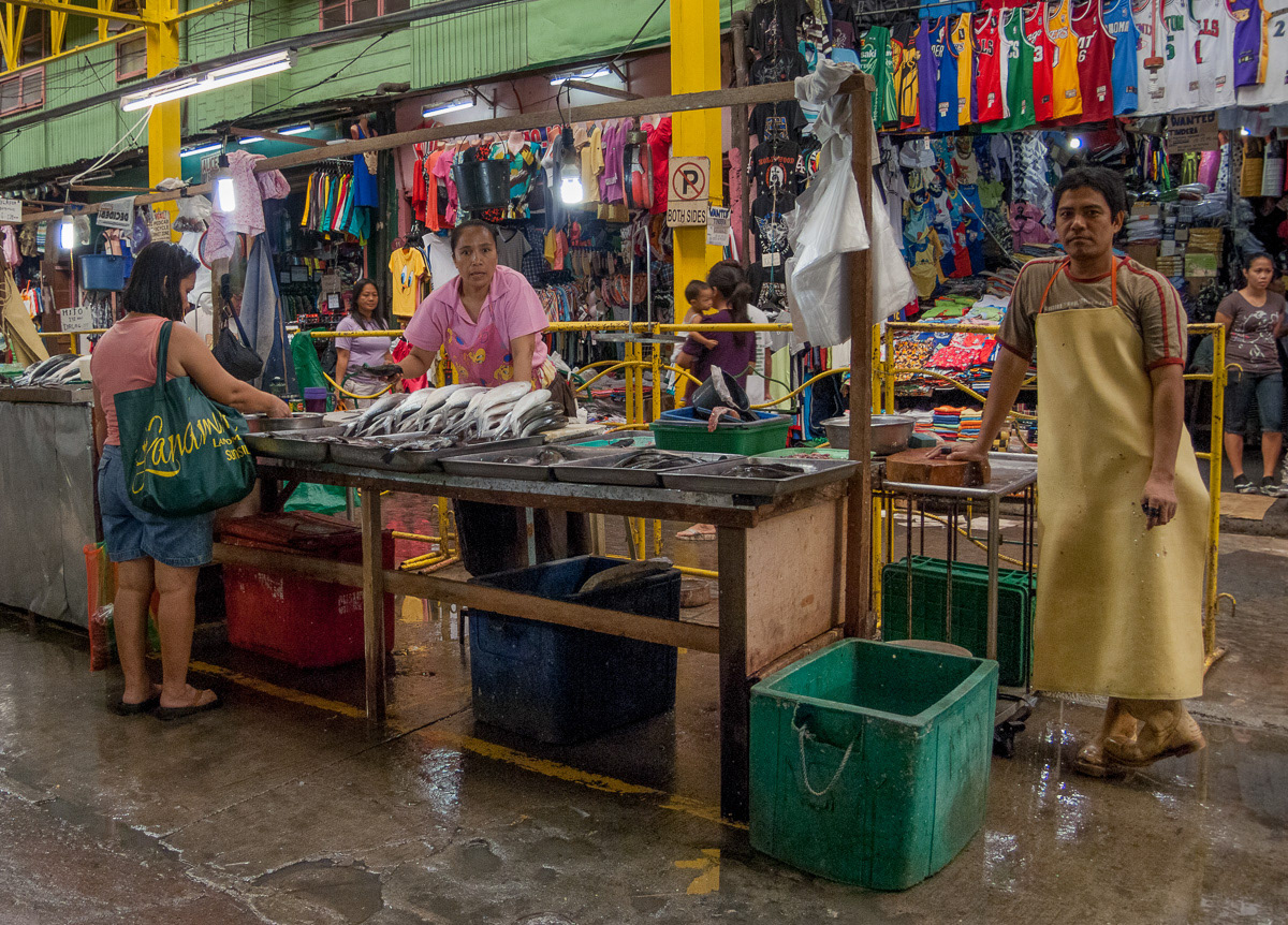 Fish stalls in the Wet market at Marikina, Philippines, 2009