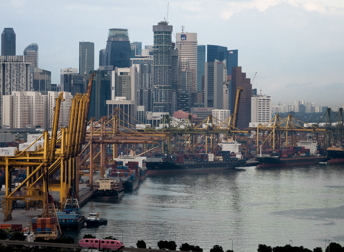Container Port from the Cableway, Singapore, 2013