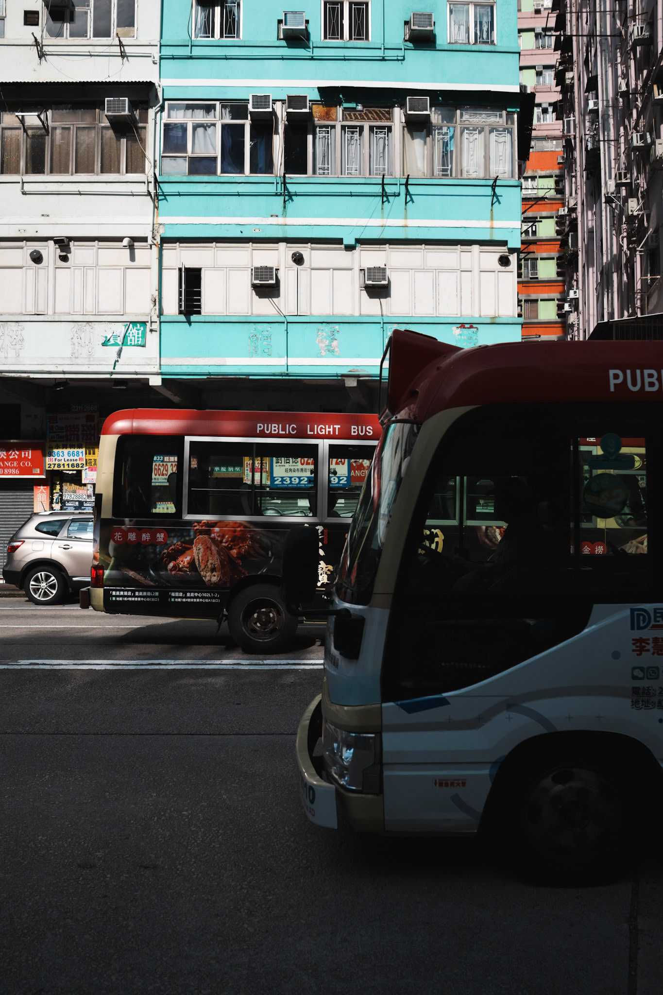 Red minibus, Hong Kong - Sony RX1R III