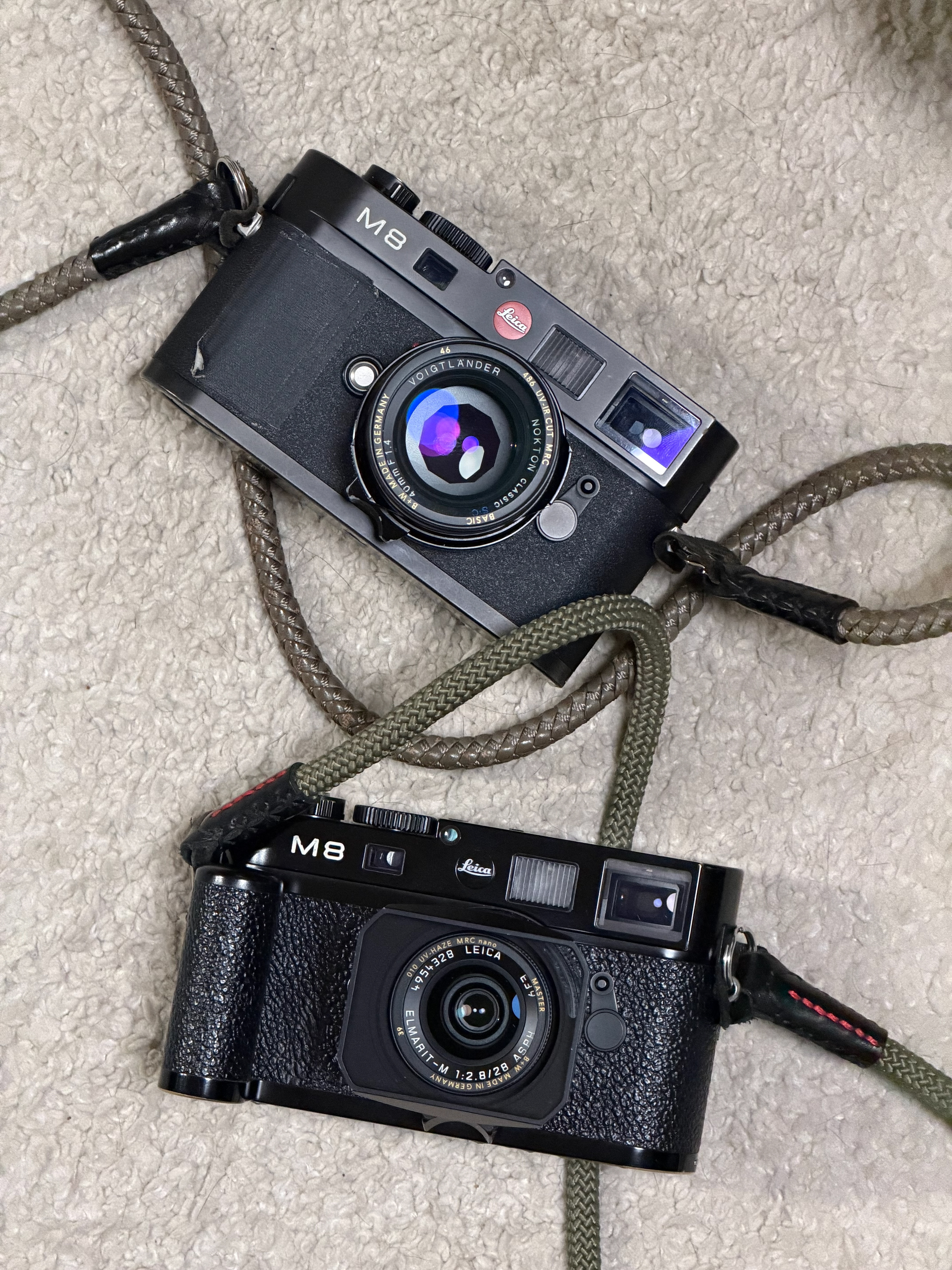 Leica M8 + Nokton 1.4/40mm; Leica M8.2 + Elmarit 28mm F2.8