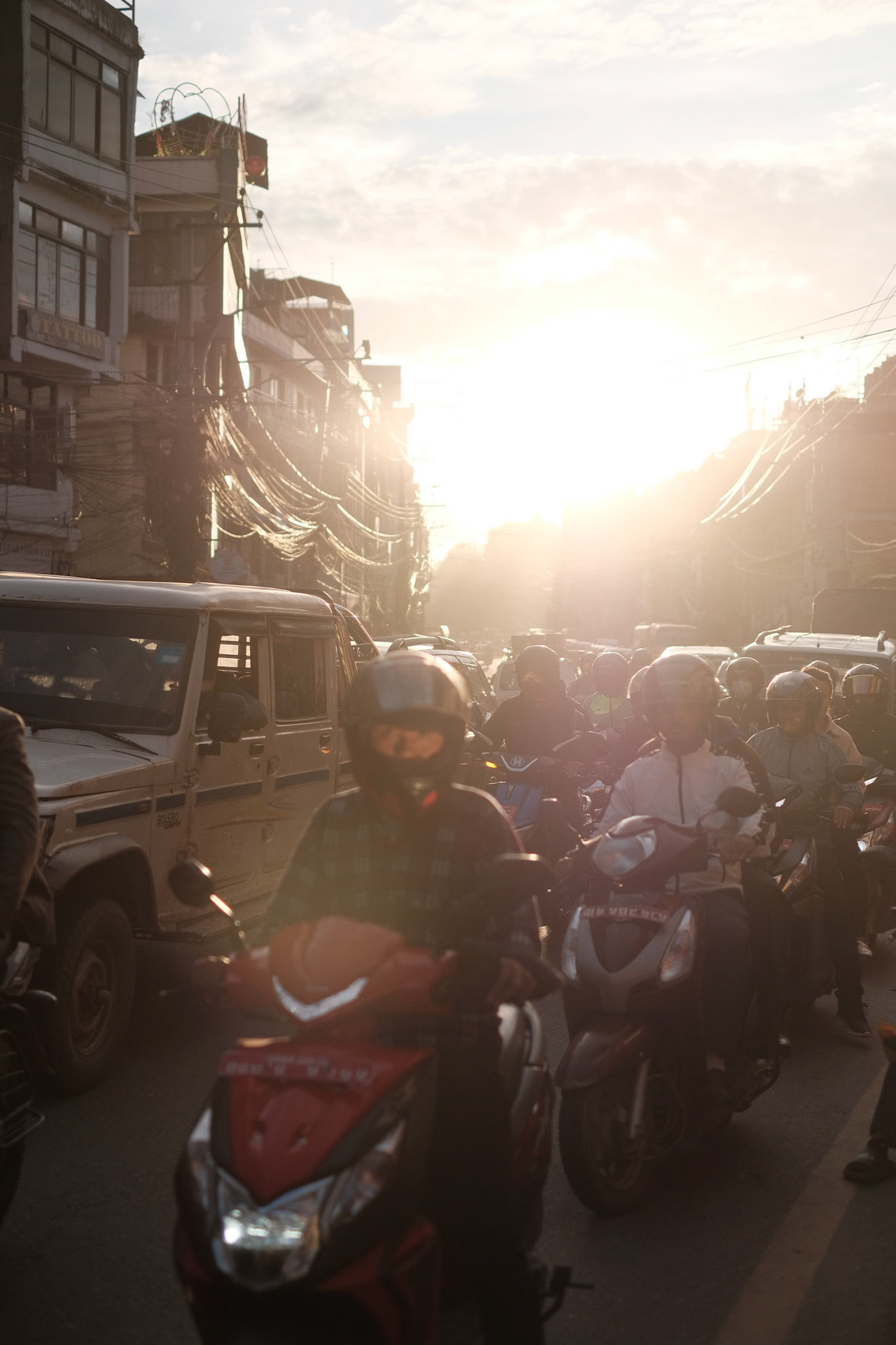 Traffic, Kathmandu, Nepal - Fujifilm X-Pro2