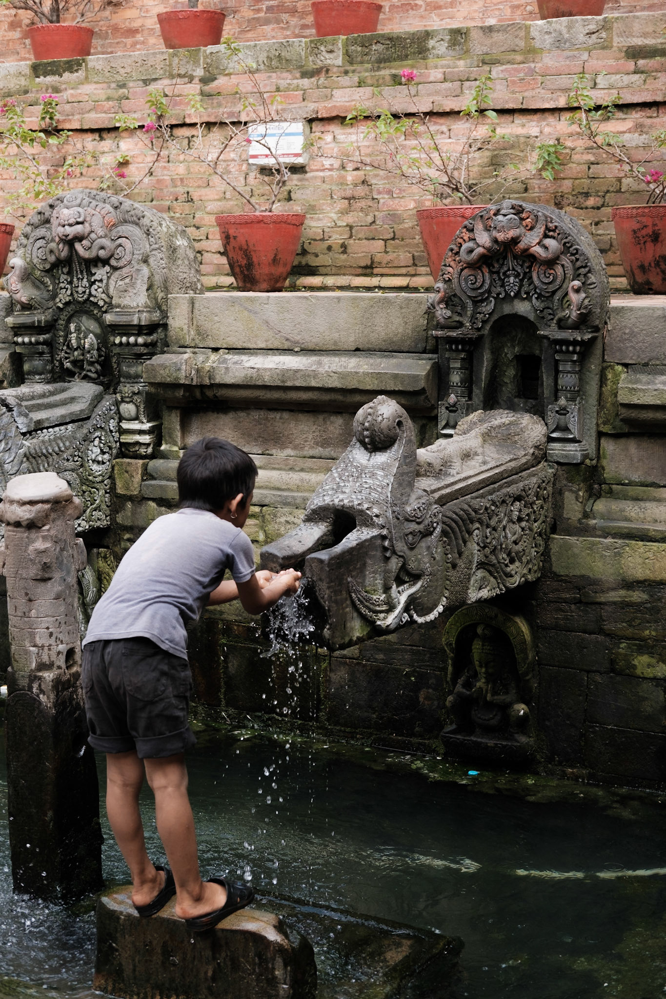 Hand washing, Kathmandu, Nepal - Fujifilm X-E4