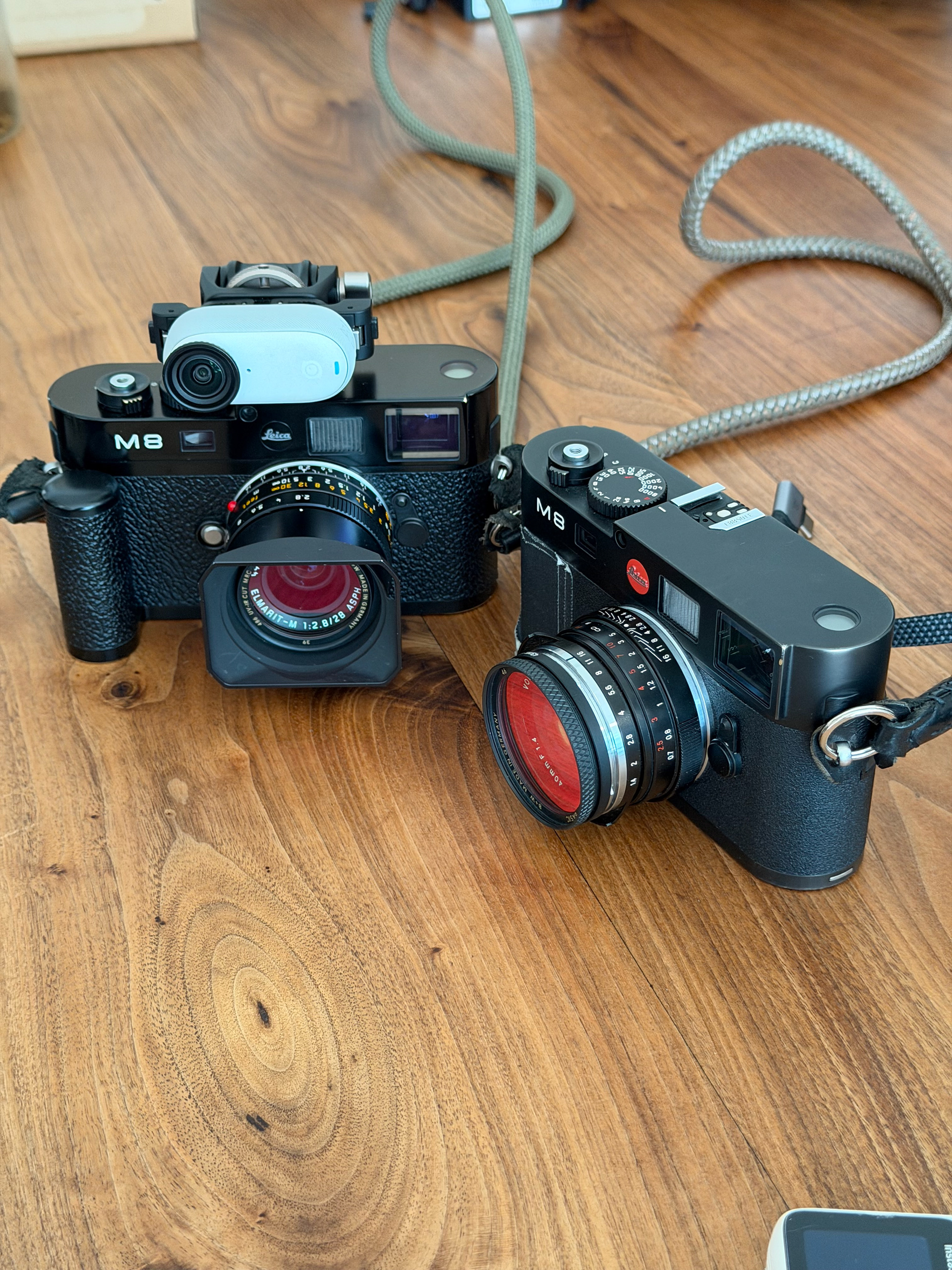 Leica M8 + Nokton 1.4/40mm; Leica M8.2 + Elmarit 28mm F2.8