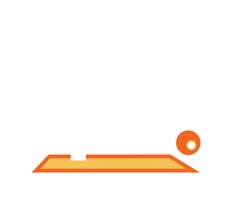 slippy pitch, soccer, logo, fun, irreverant
