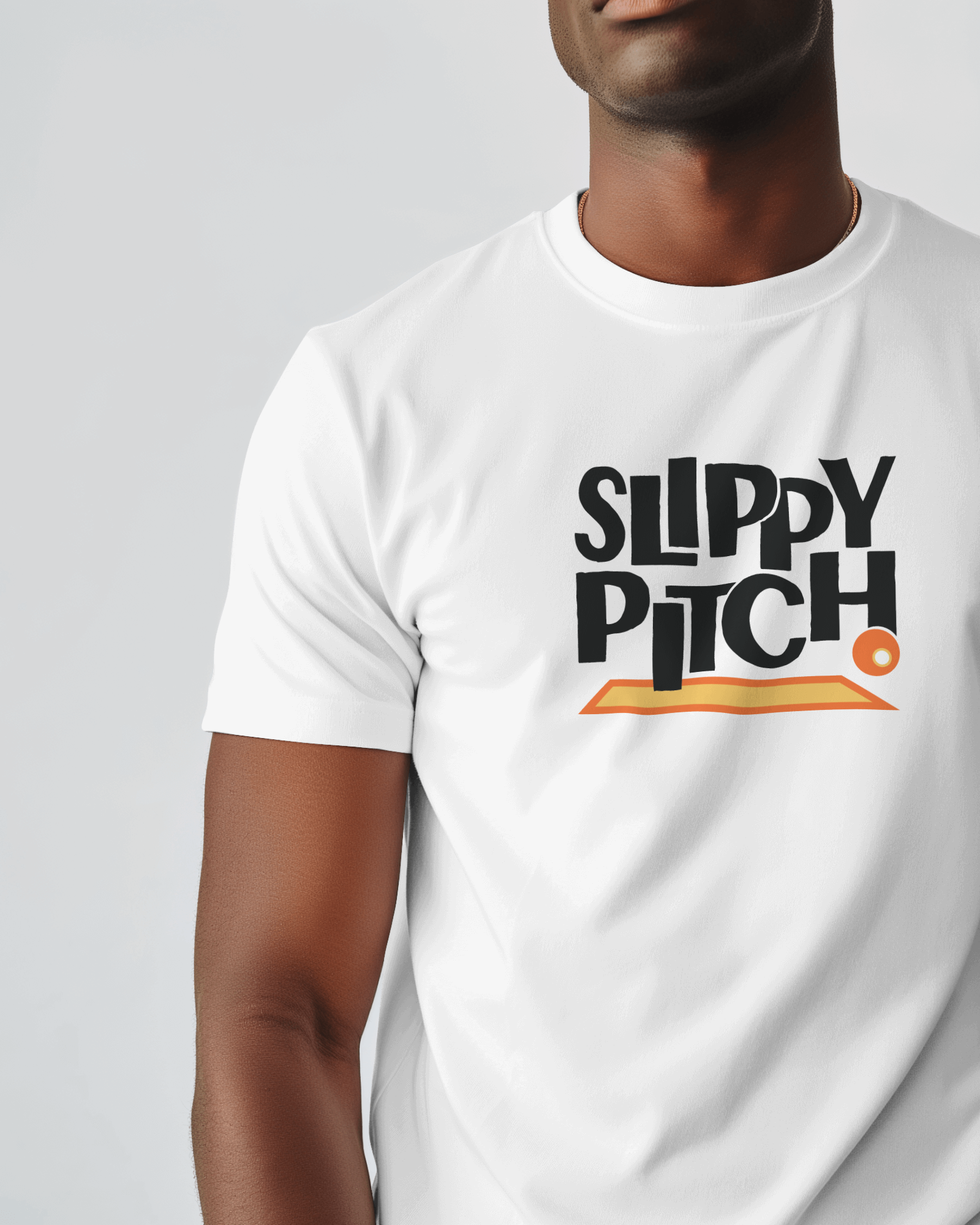 Slippy Pitch, white, unisex, t-shirt, tee, soccer, football, casual, lifestyle