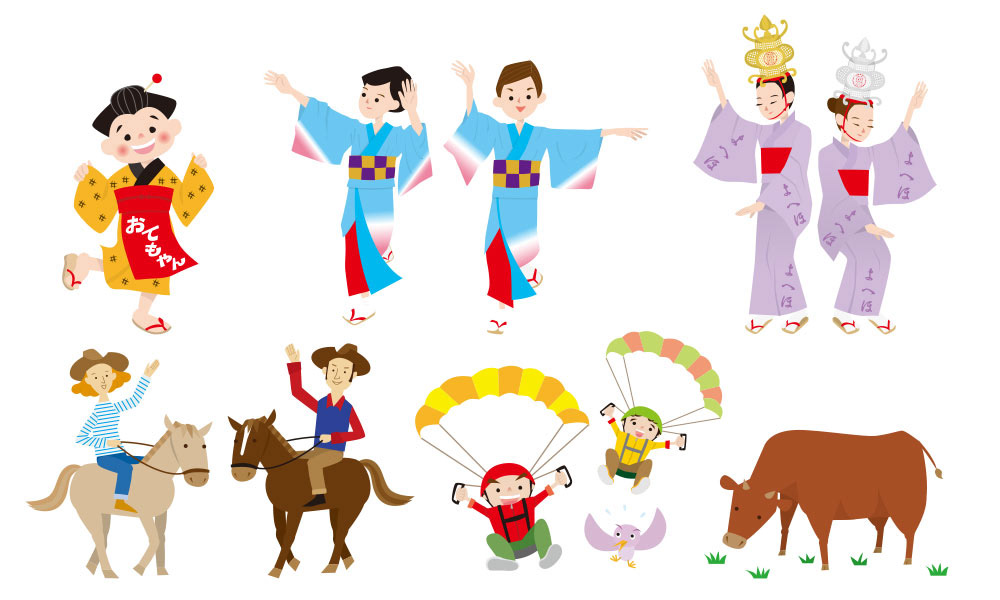 熊本ご当地イラスト(kawaguchi)