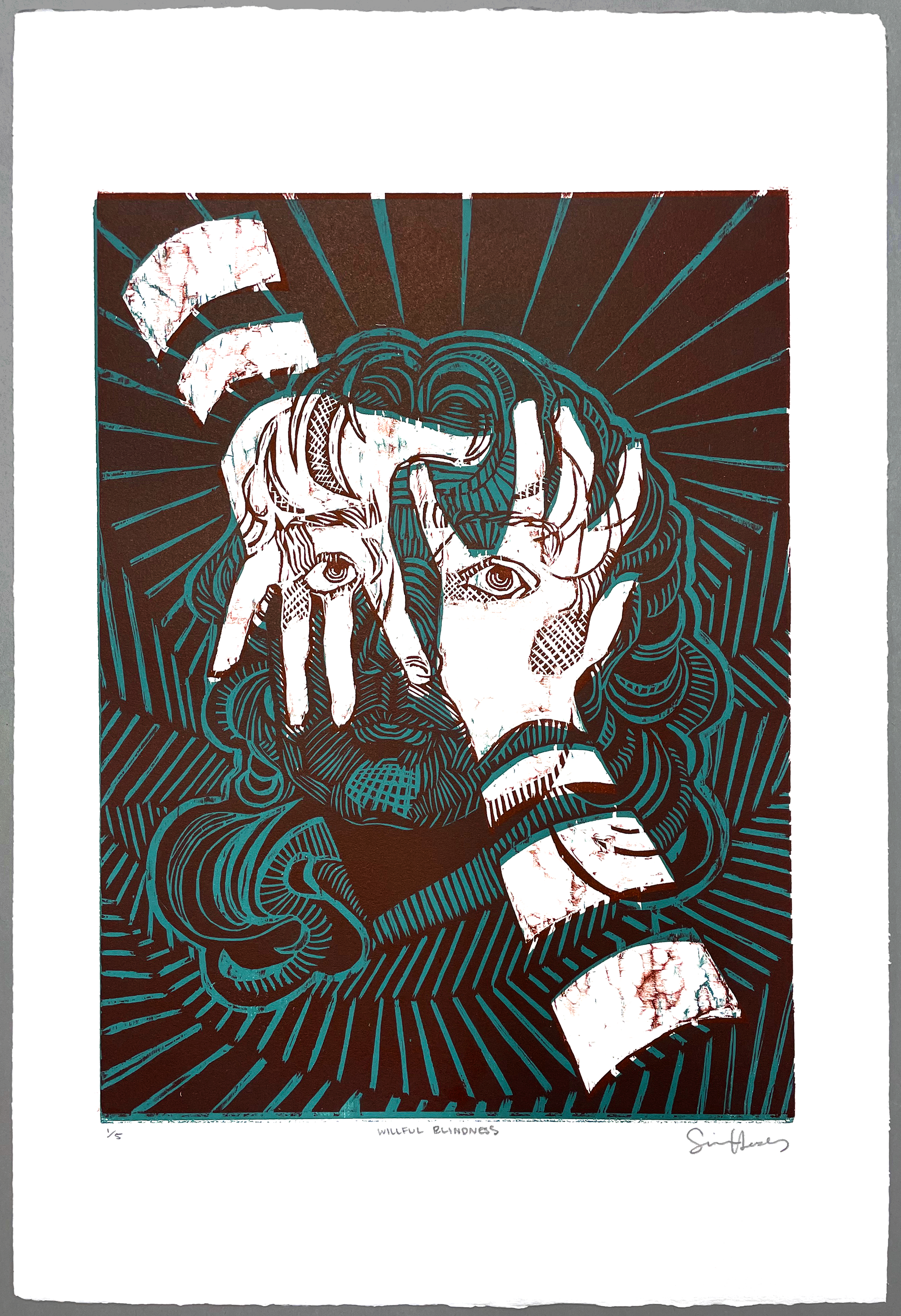 Willful Blindness (Color), 2026, 15x22"