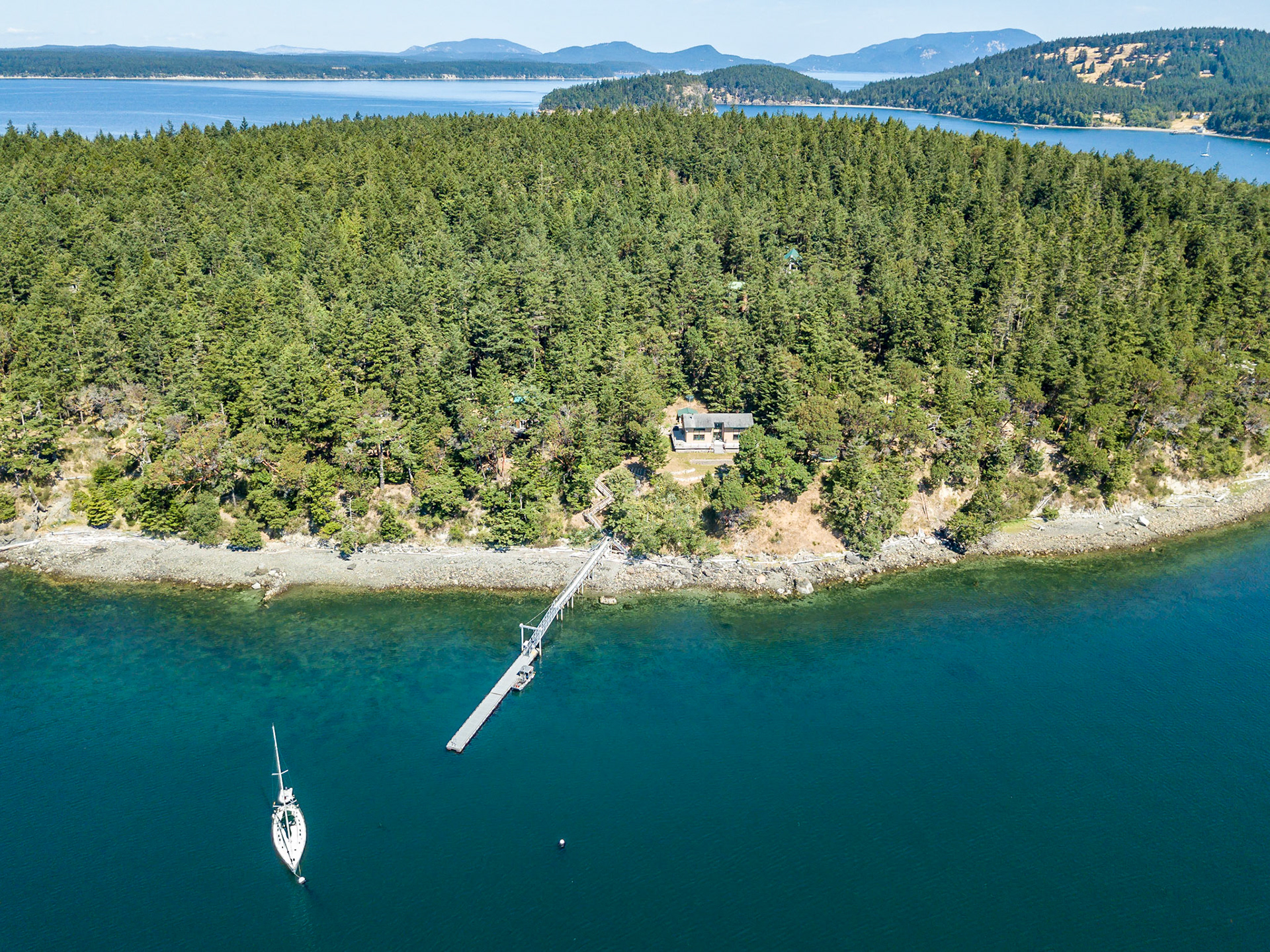 Aerial Photography - Center Island, San Juan Islands, Washington