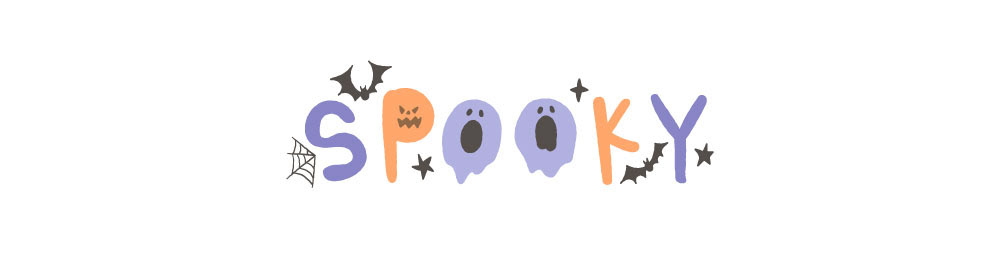 手繪spooky文字