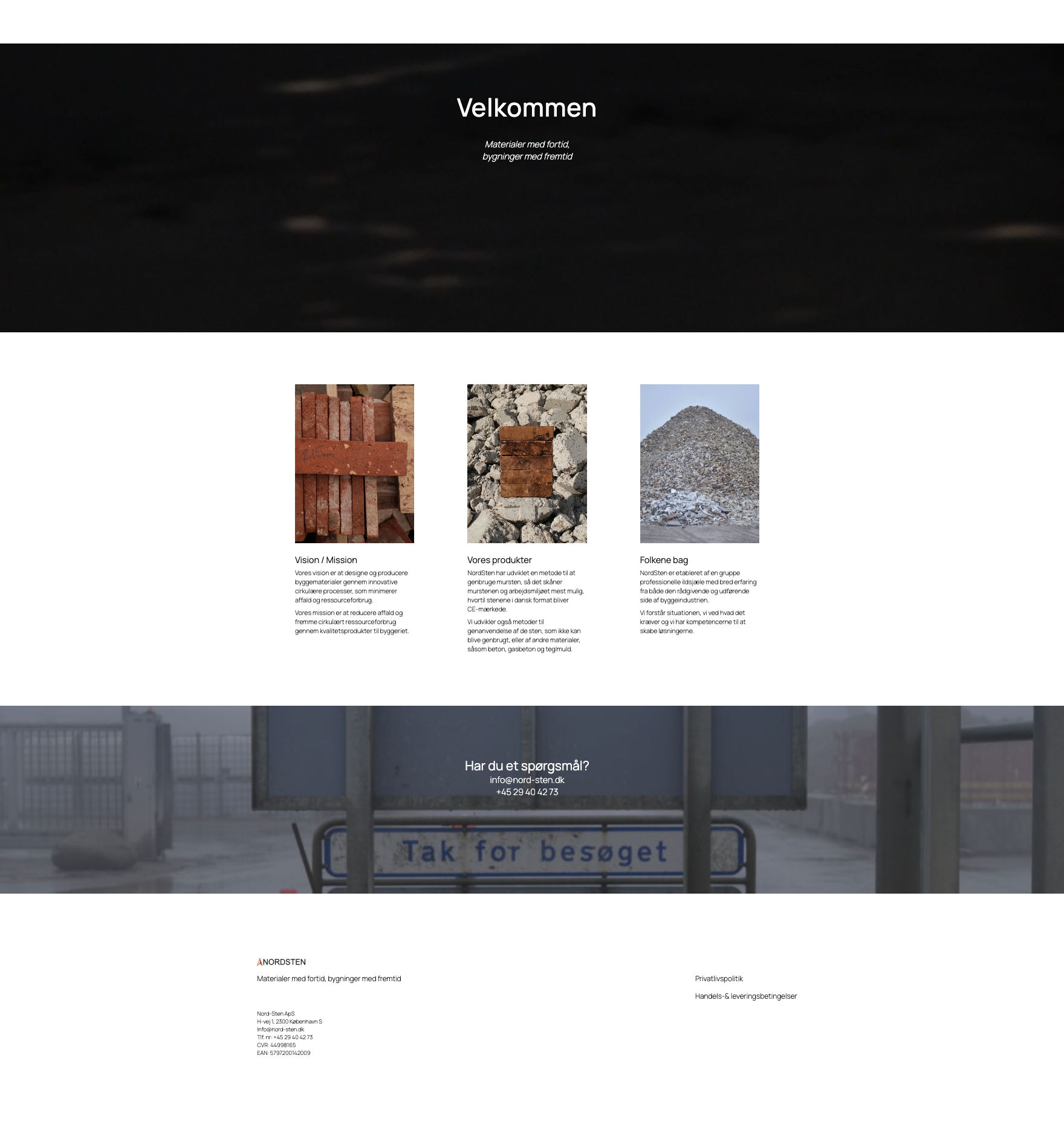 Deres gamle hjemmeside 