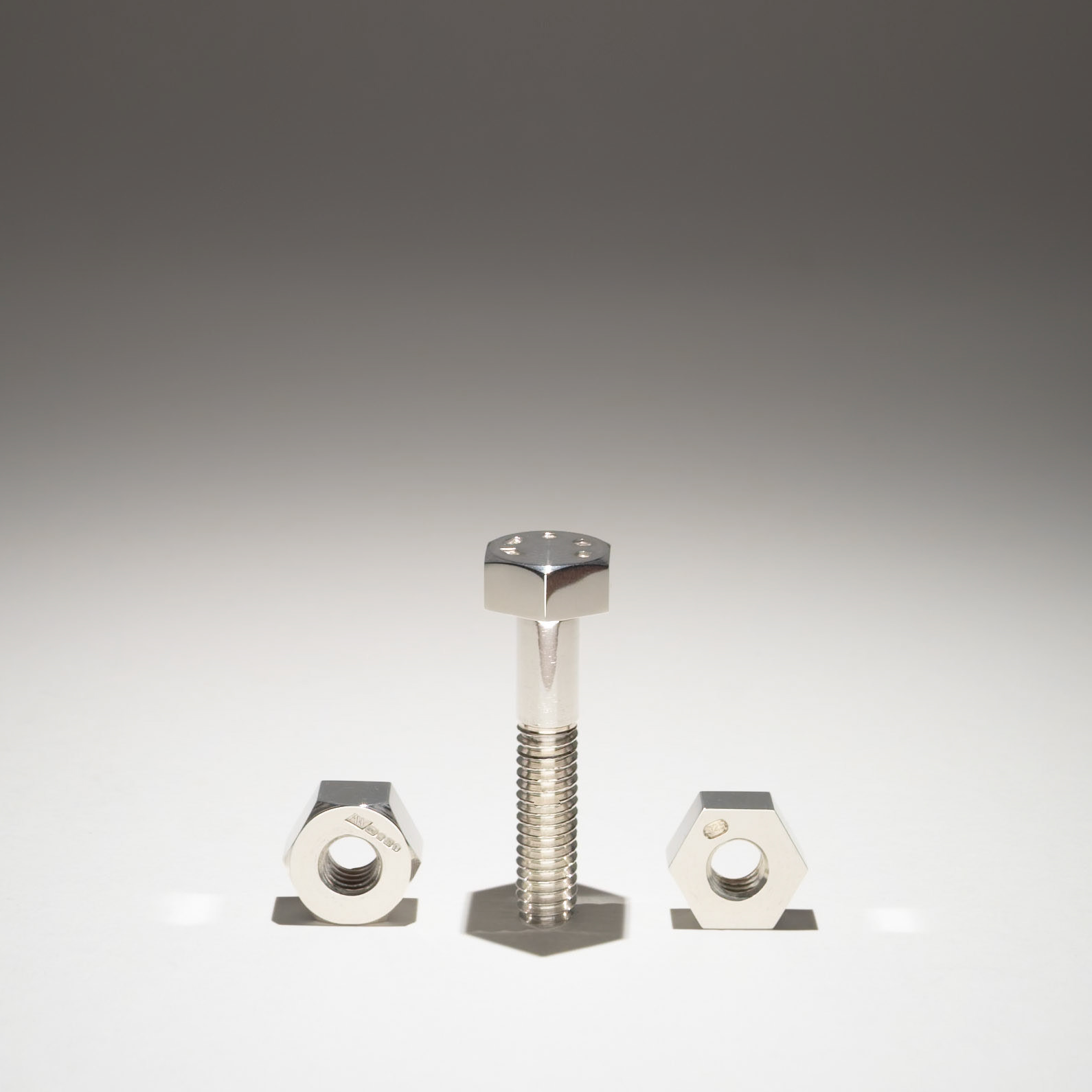 3/8" Whitworth Nut, Bolt and Locknut