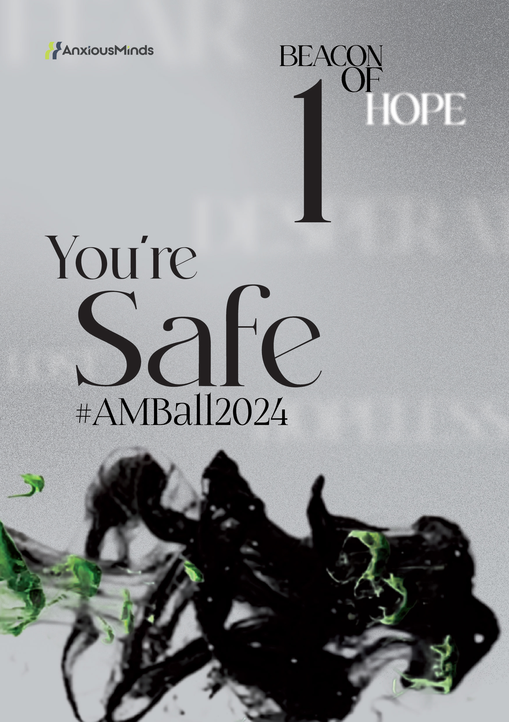 Each table card had a different positive message.