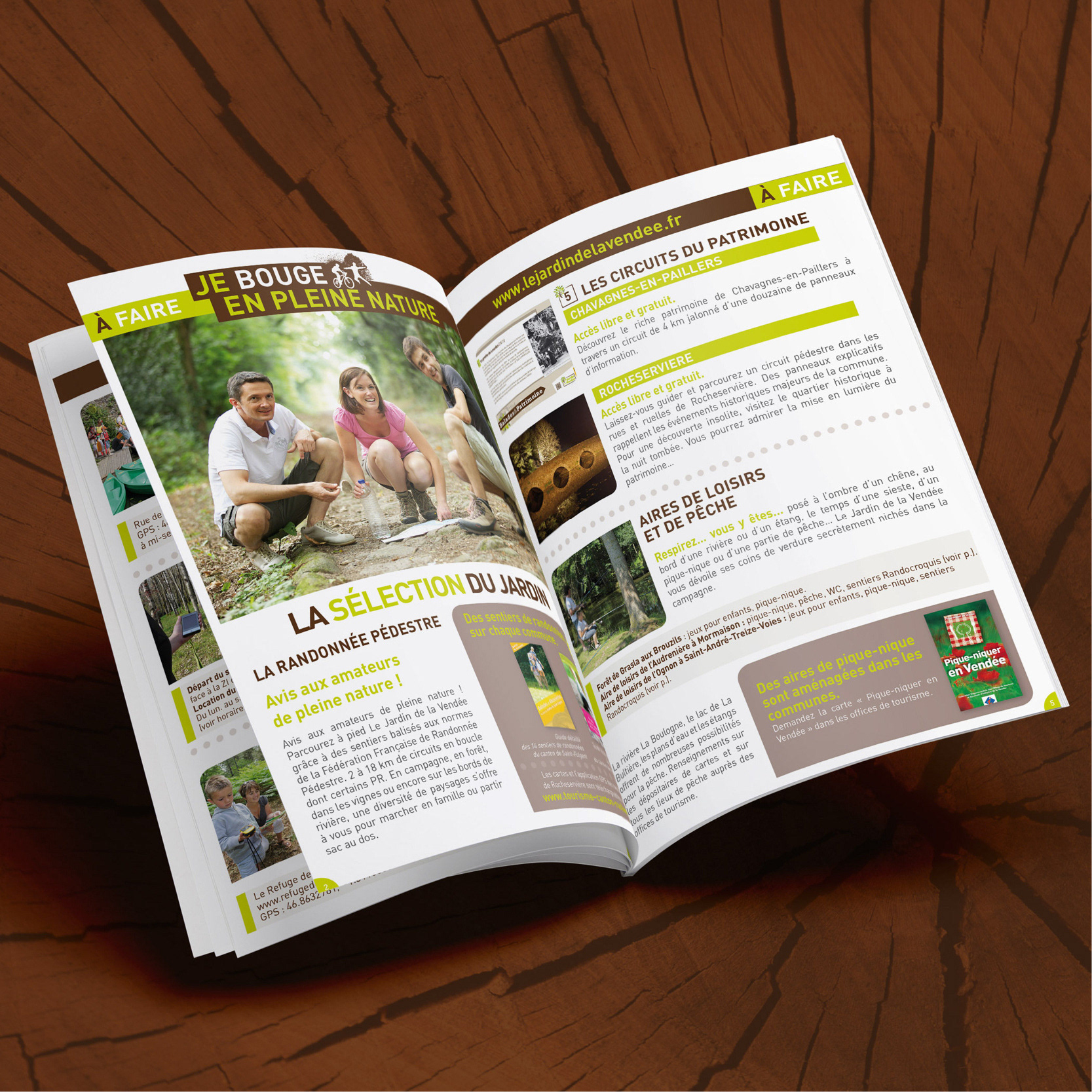 Création et mise en pages - Magazine de tourisme - Vendée Loisirs