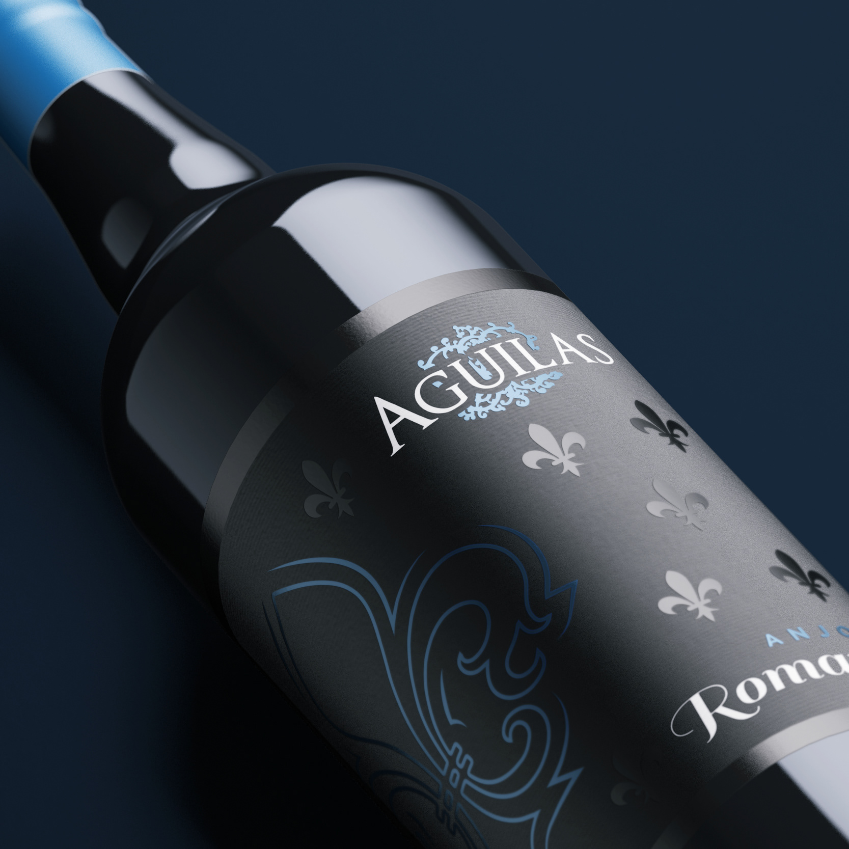 Packaging - Etiquette de vin - Aguilas - cuvée Romane