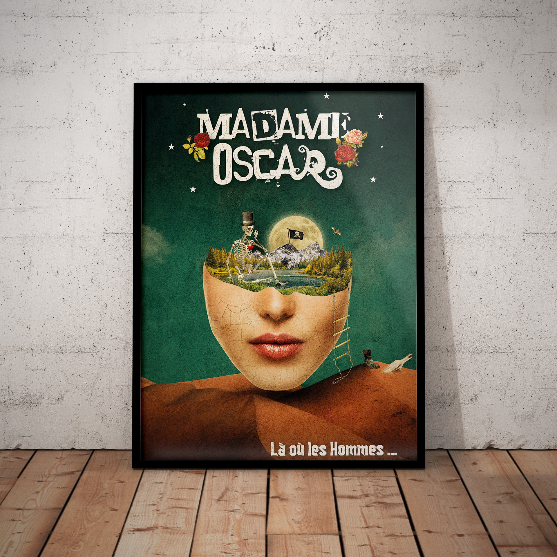 Affiche groupe de musique - Madame Oscar