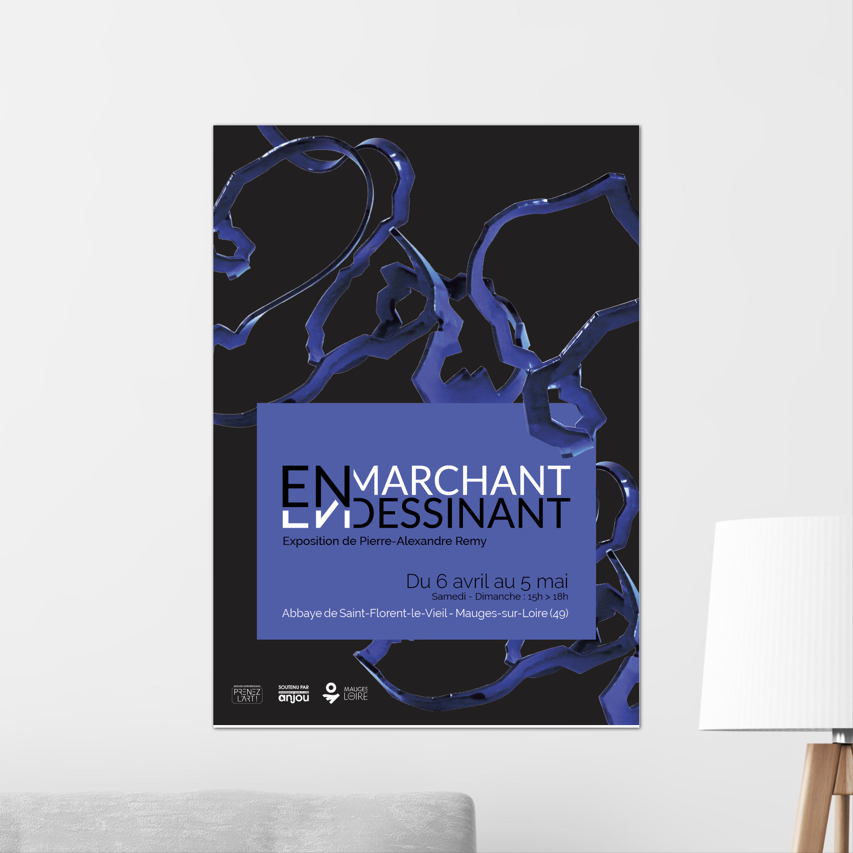 Affiche exposition artiste