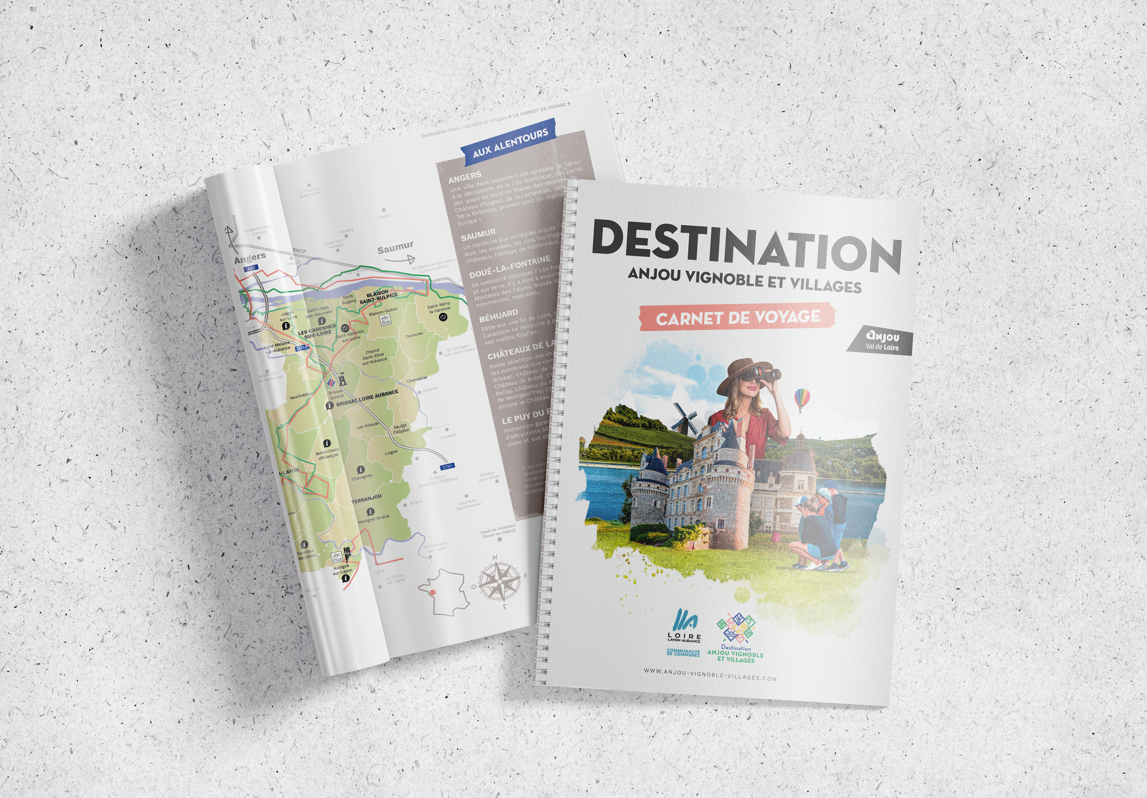 Destination Anjou Vignoble et Villages -Carnet de Voyage