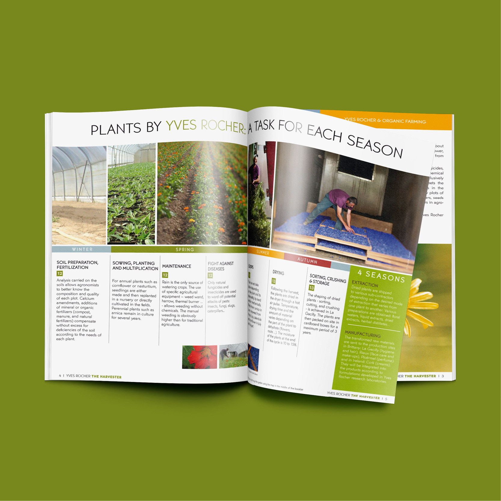 Création et mise en pages - Brochure Yves Rocher