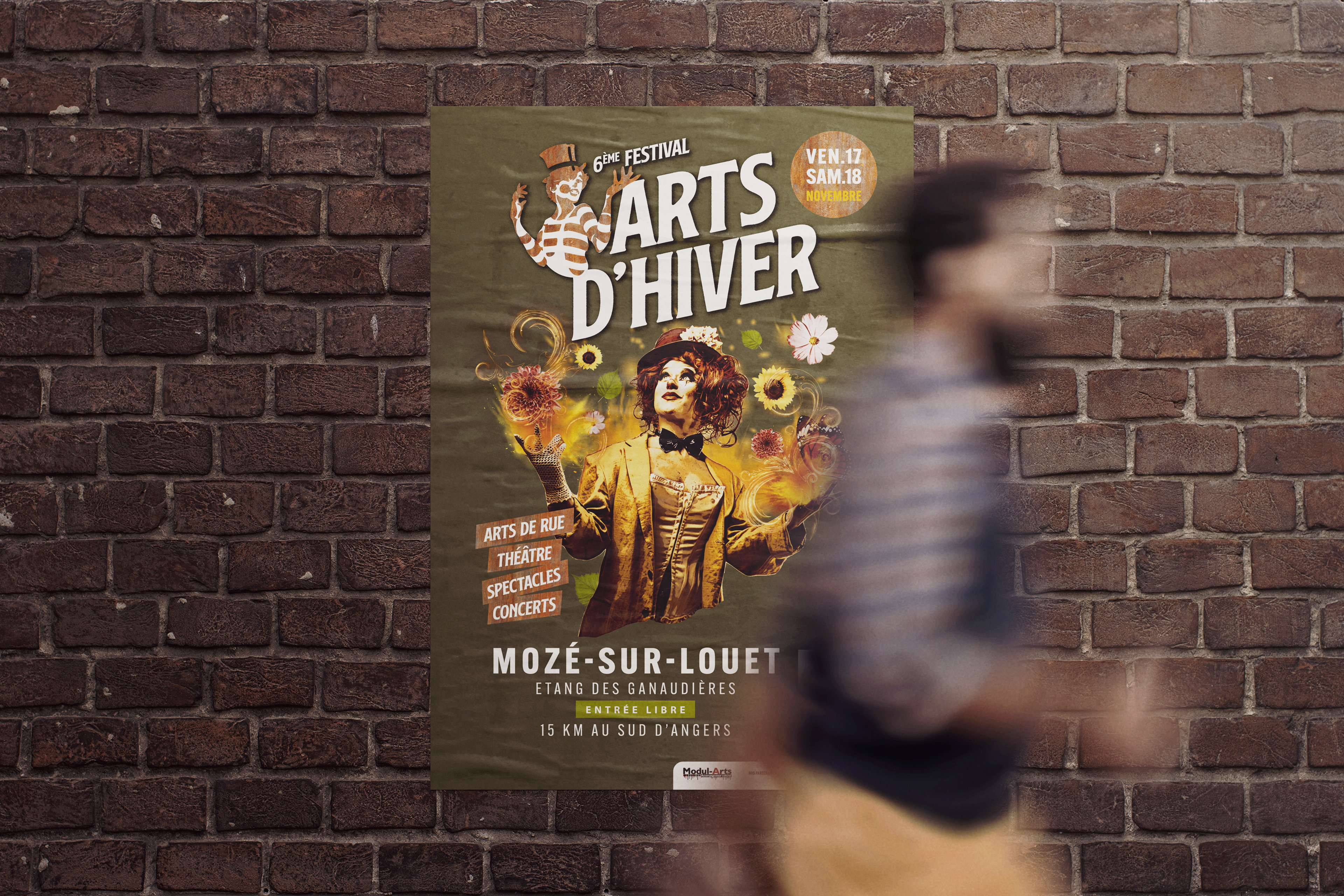 Affiche festival d'arts de de rue - Art d'hiver