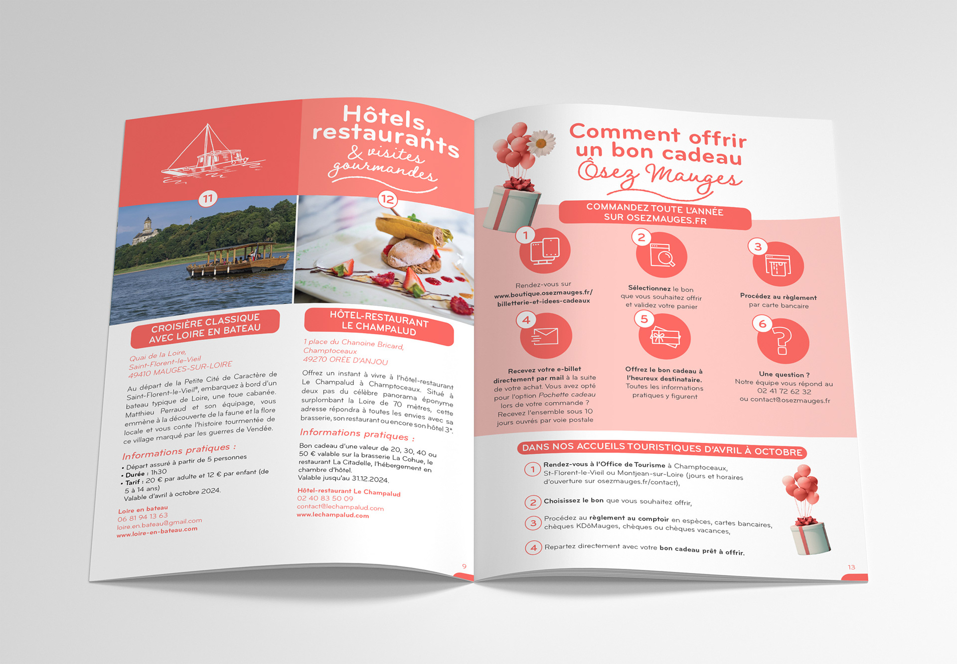 Création et mise en page - catalogue Cadeau Osez-Mauges