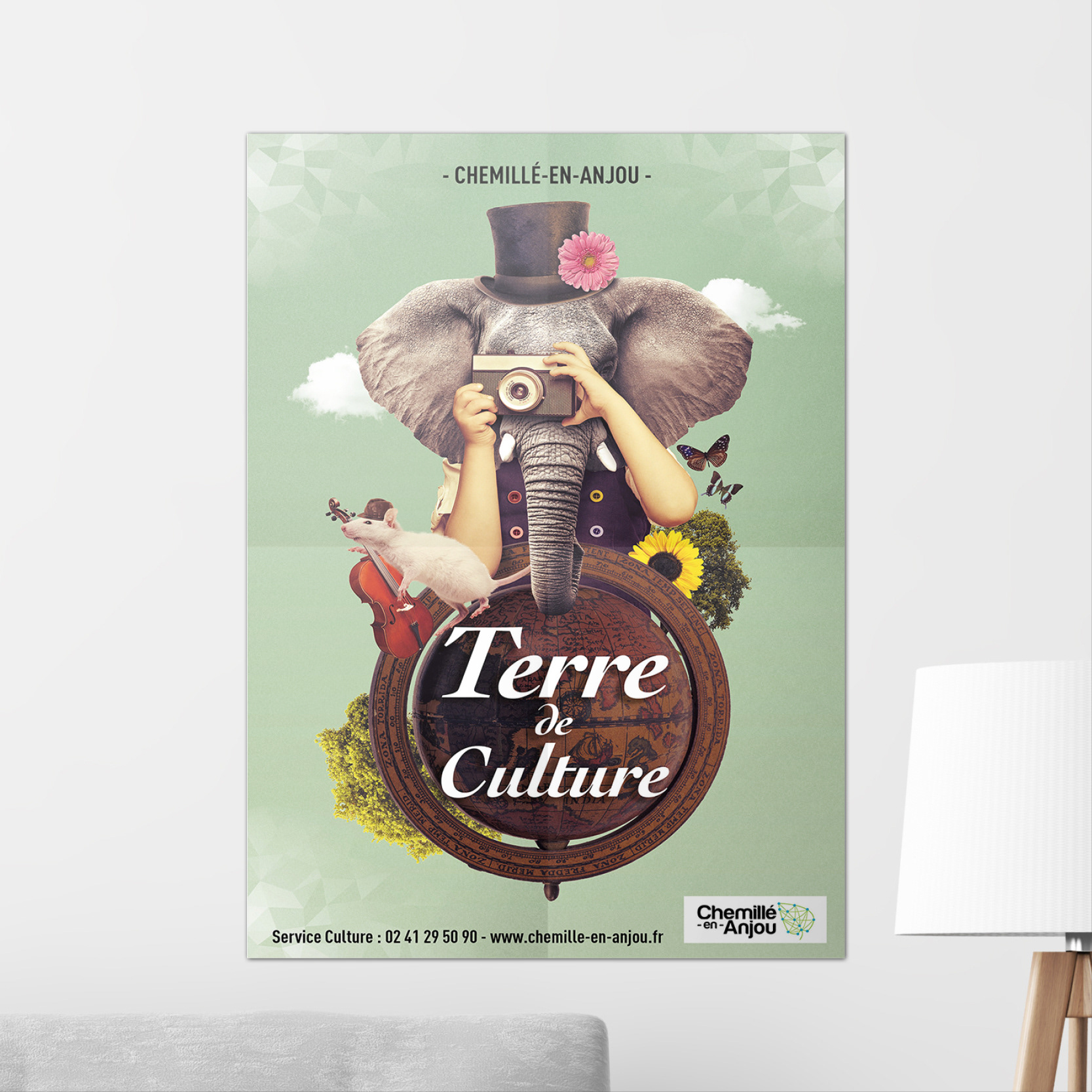 Affiche saison culturelle - terre de culture - Chemillé-en-Anjou