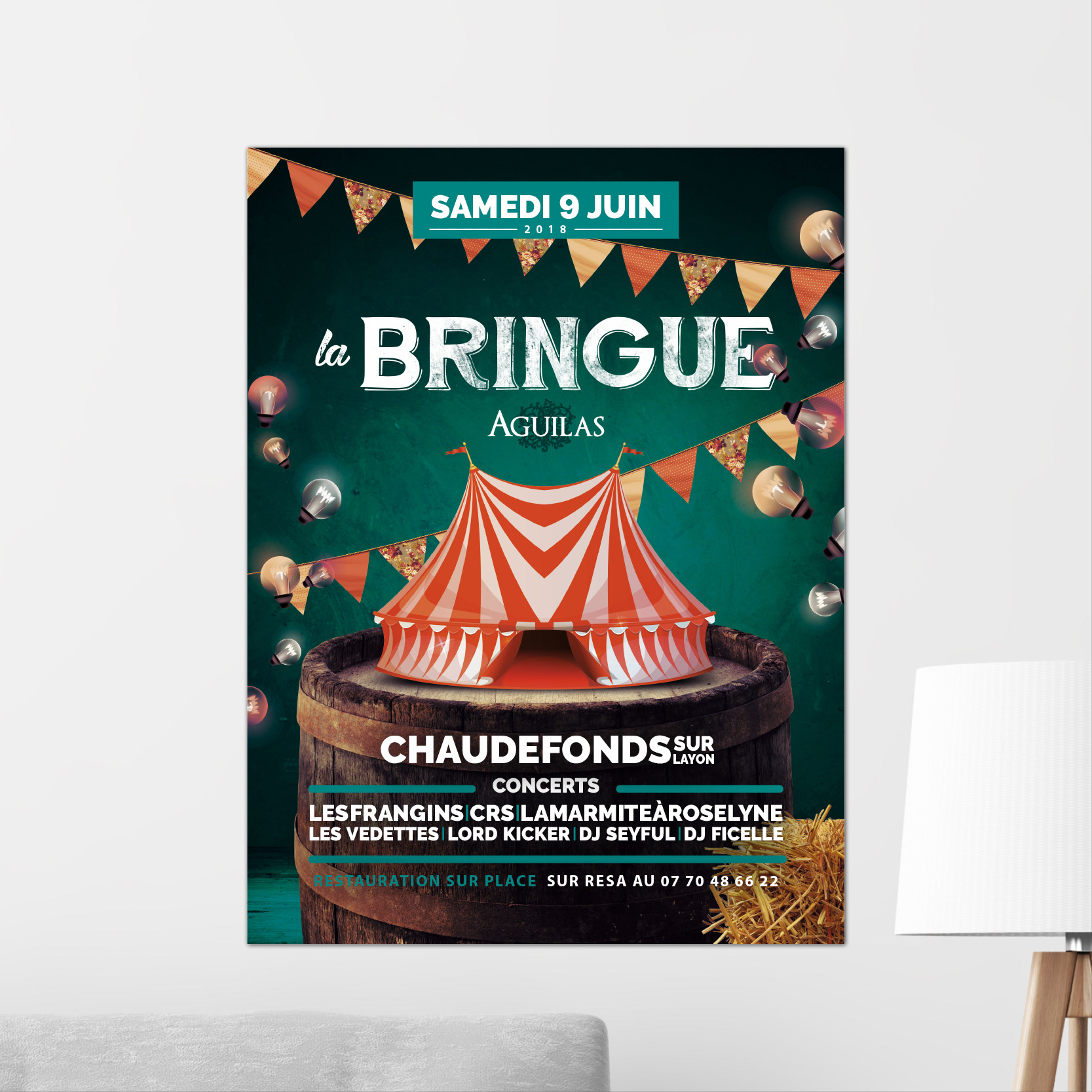 Affiche évènement - la bringue
