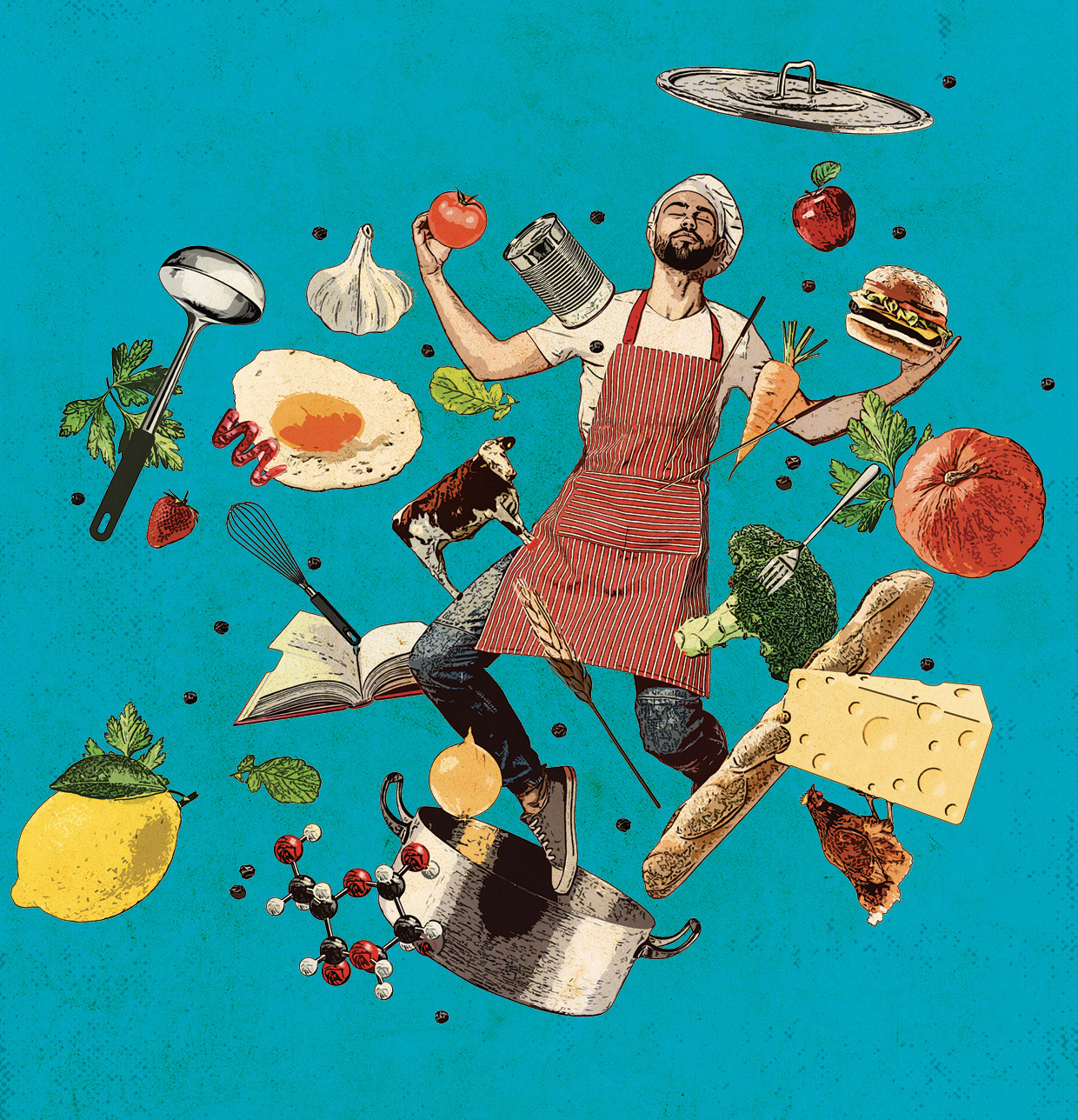 Illustration de couverture magazine Dialogos - UCO