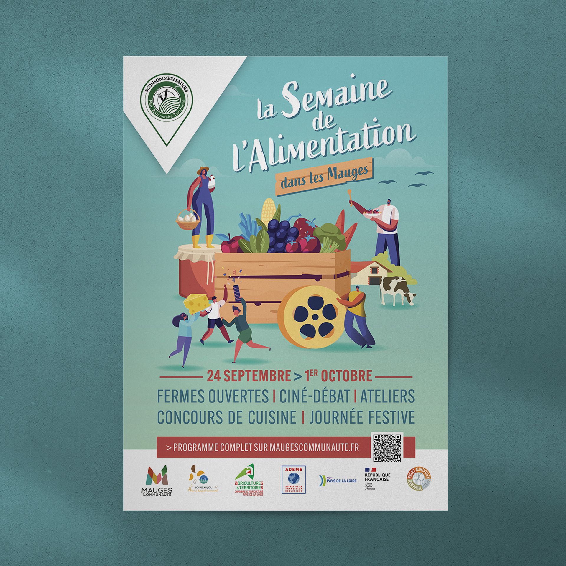 Affiche évènement - semaine de l'alimentation
