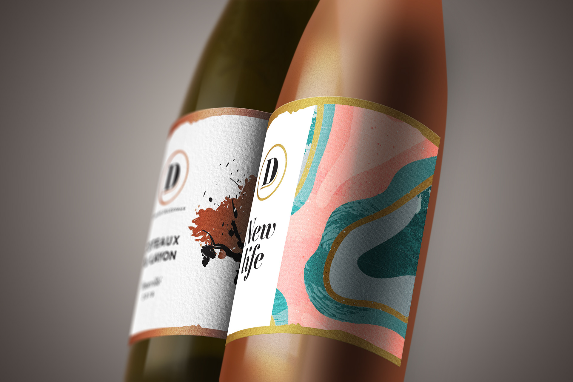 Packaging - gamme étiquette de vin - Domaine Drost - Chalonnes sur Loire