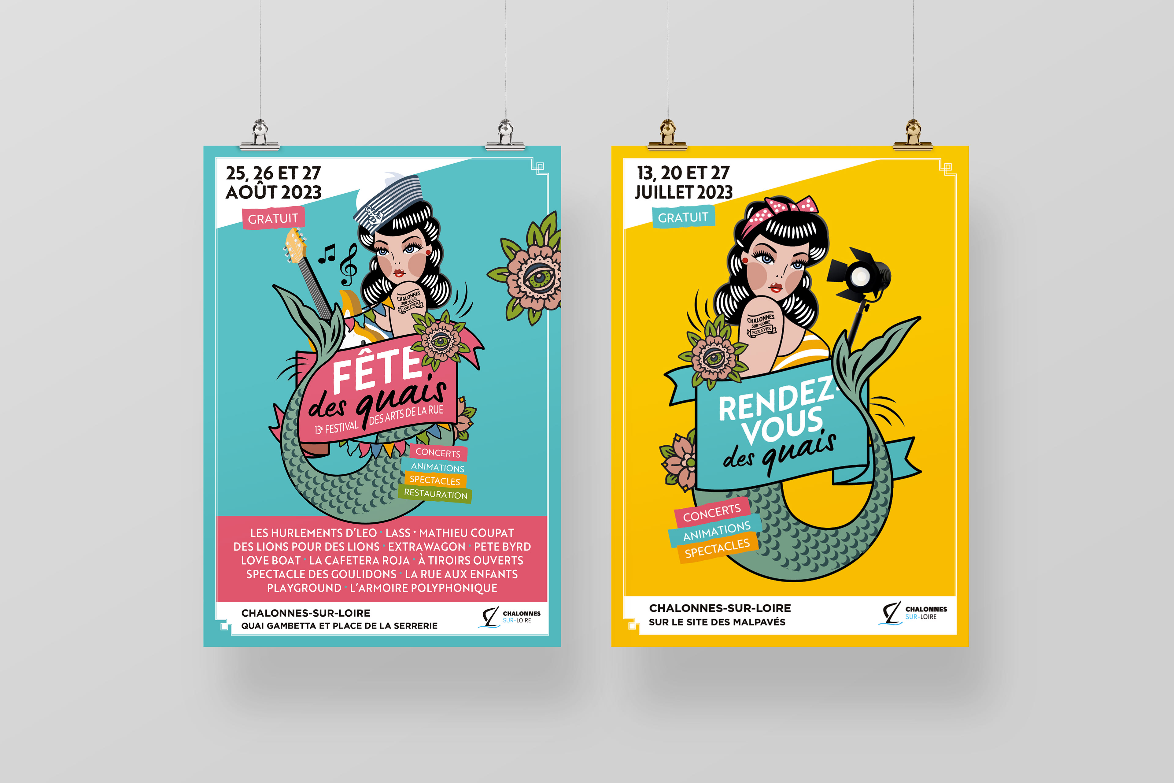 Affiche évènement culturel - Les rendez-vous des quais
