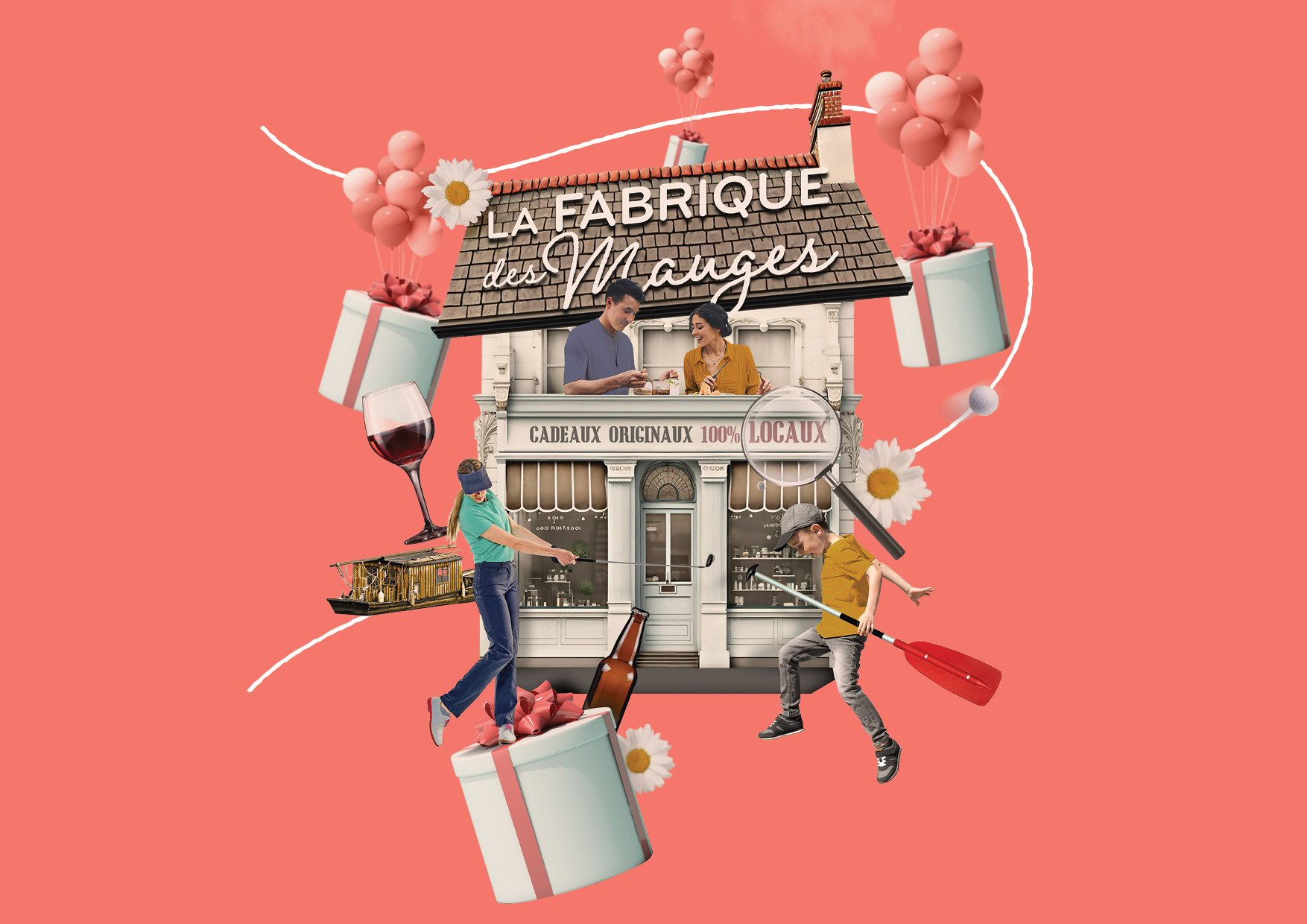 Illustration de couverture - Catalogue cadeaux - Osez Mauges