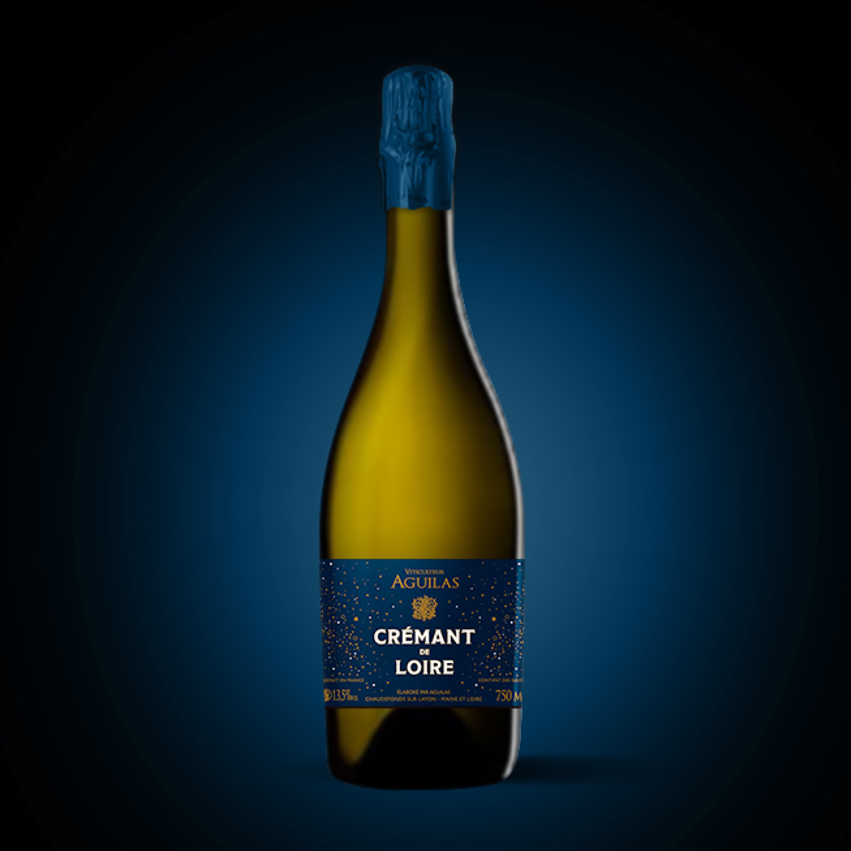 Packaging - Etiquette de crémant de Loire - Domaine Aguilas