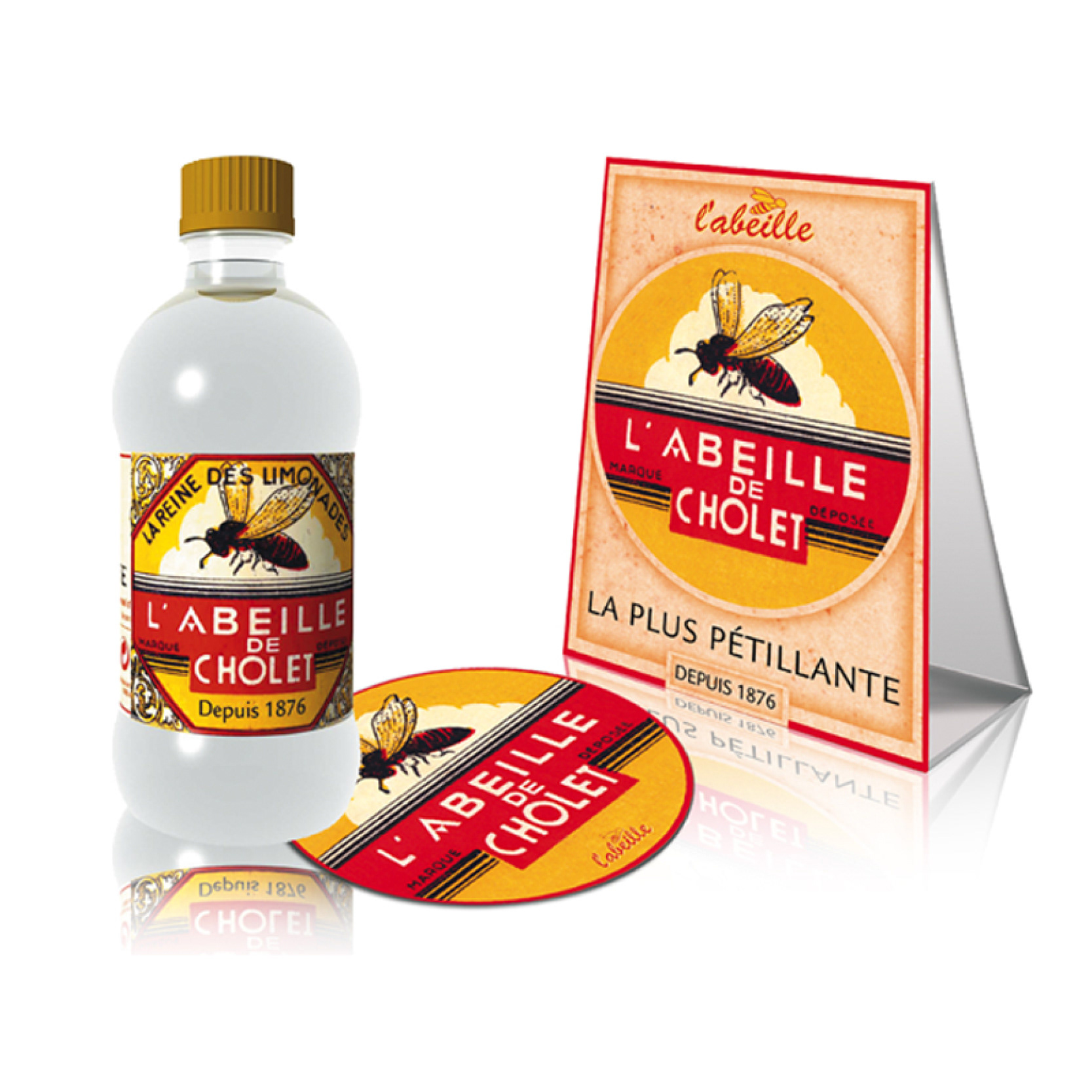 Packaging - Etiquette de Limonade l'Abeille 1876