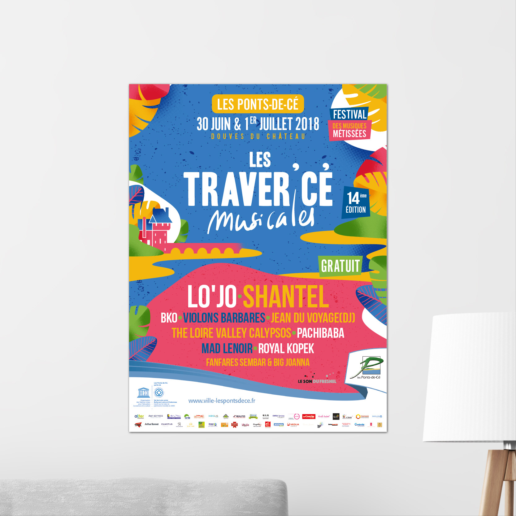 Affiche évènement culturel - Les traver'cé musicales