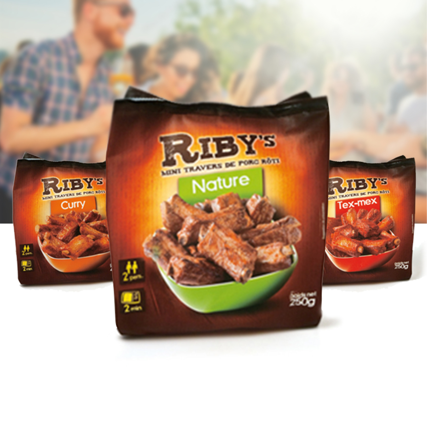Packaging - Sachet de gamme de mini travers de porc rôti