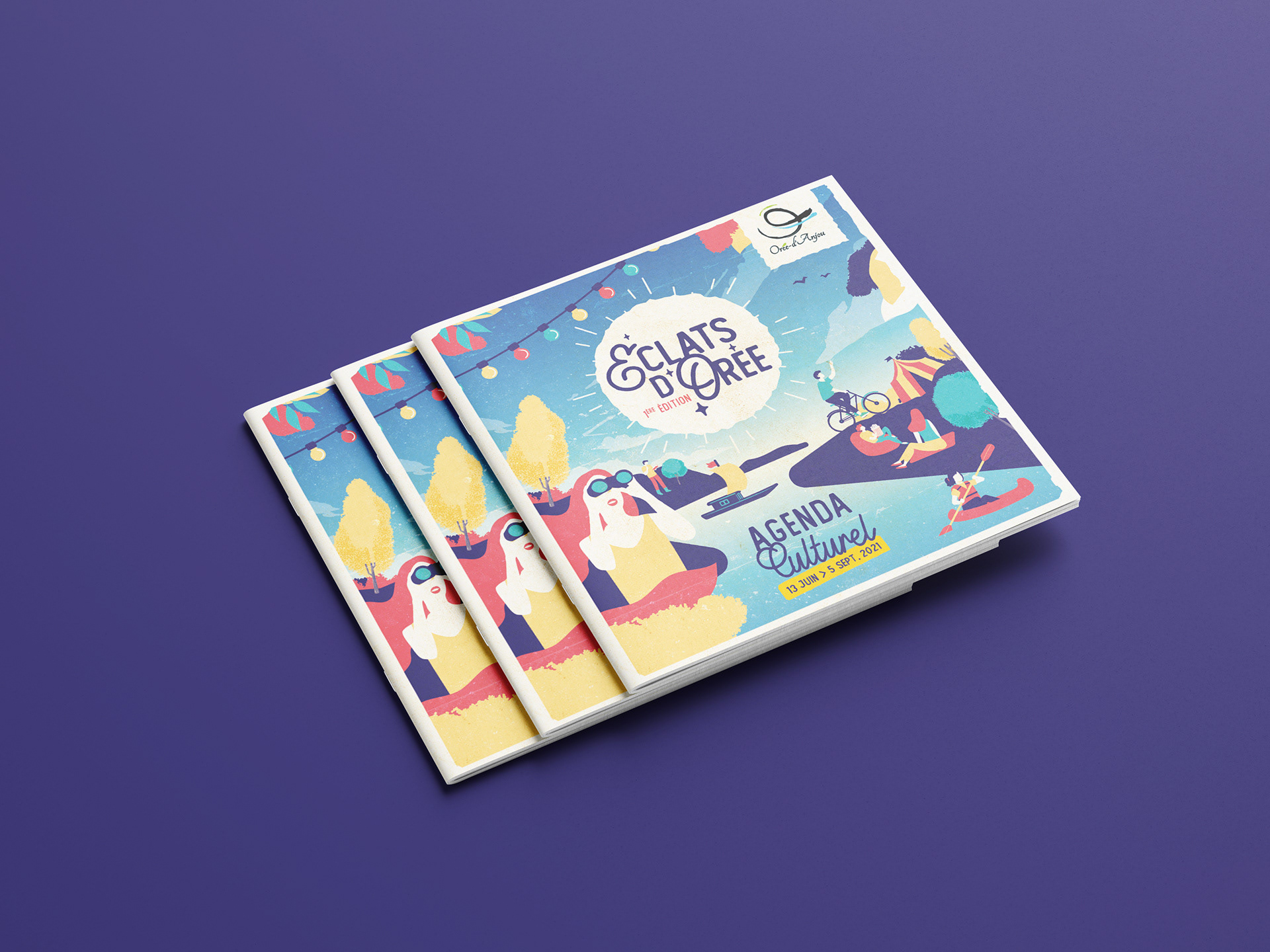 Création et mise en pages - programmation culturelle - Orée d'Anjou
