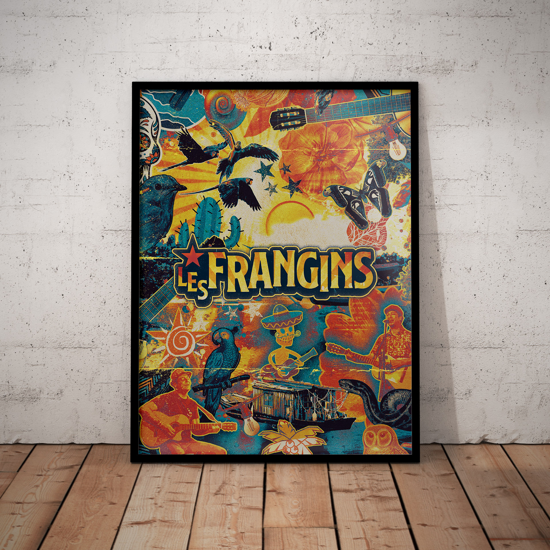 Pochette de Cd et poster Groupe de musique - les Frangins