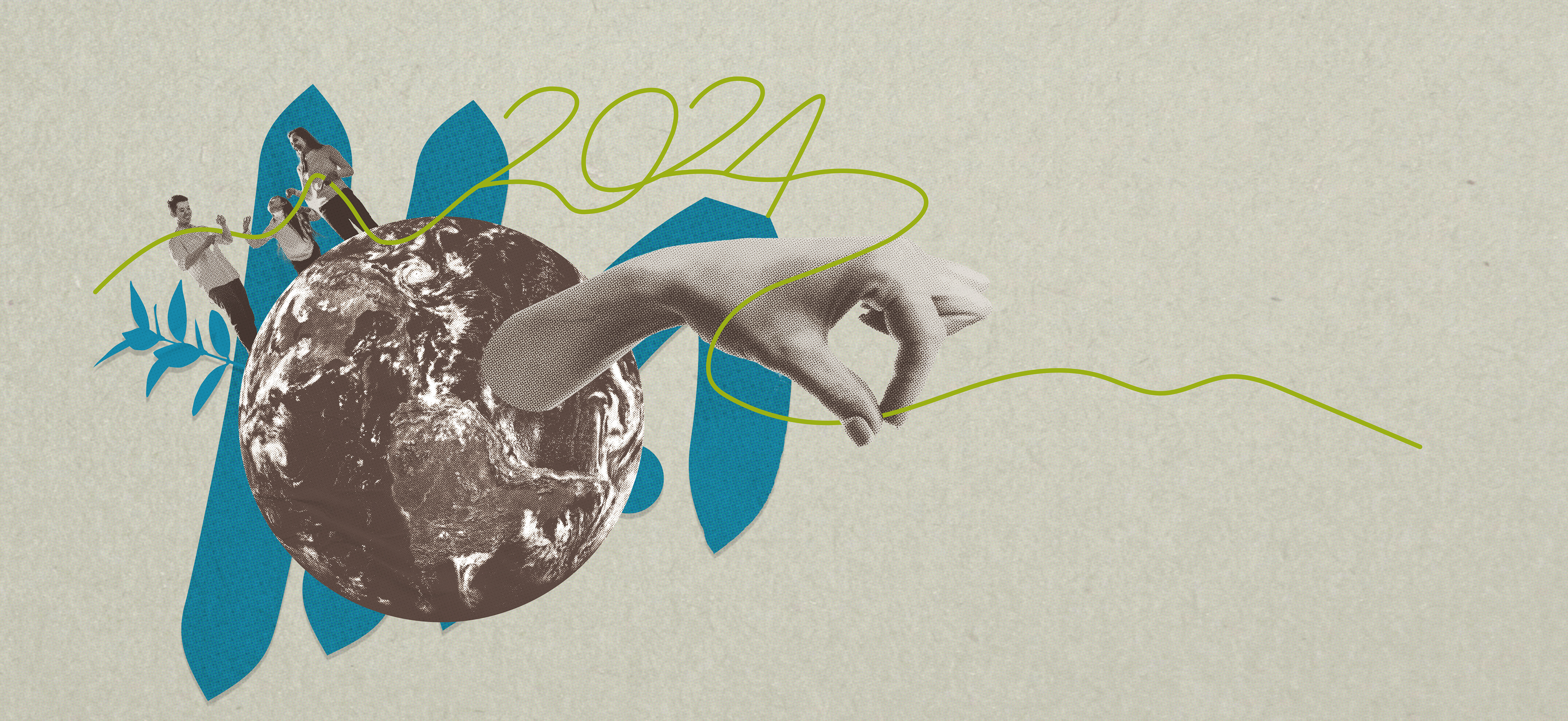 Illustration collage - Voeux - ComCom Loire Layon Aubance