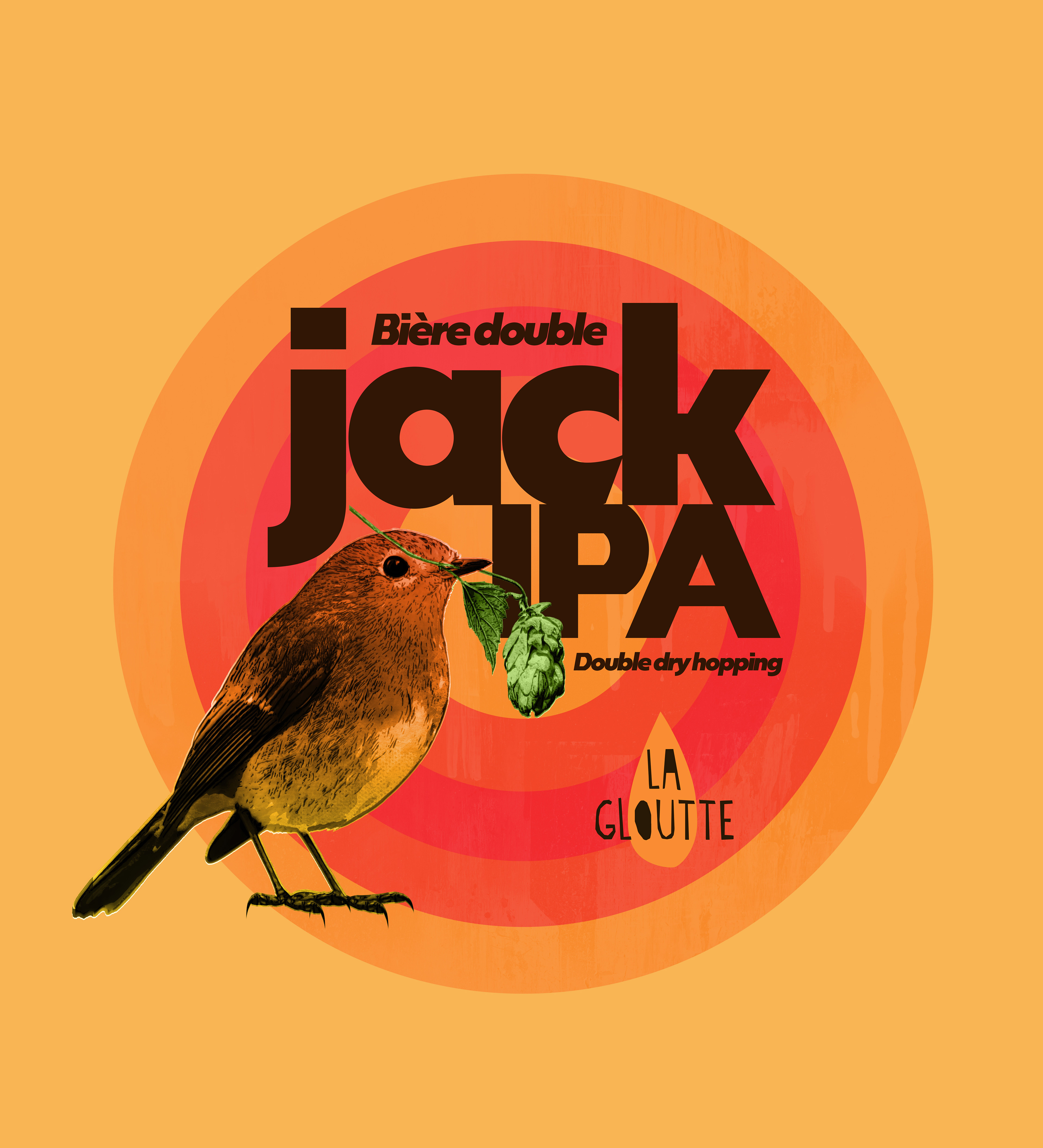 Illustration - Bière Jack IPA - La Gloutte