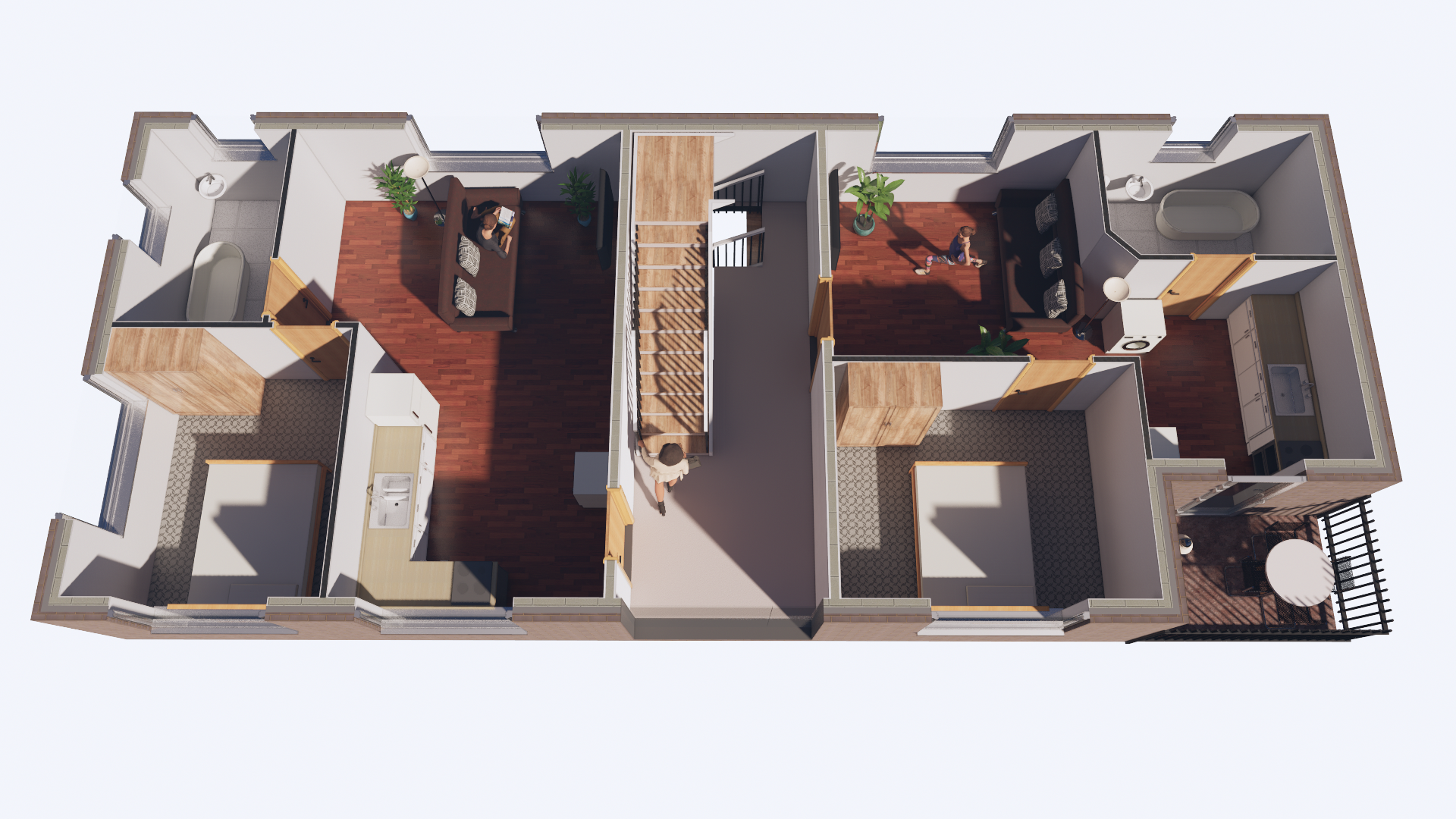 1 bed apartments