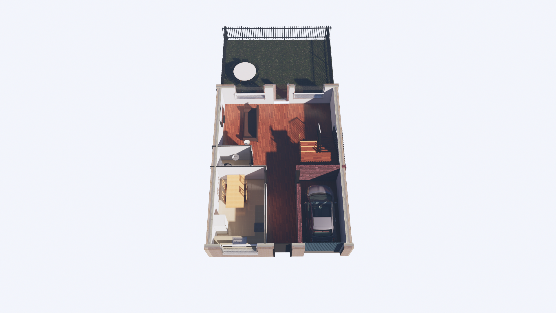 3 bed house ground floor